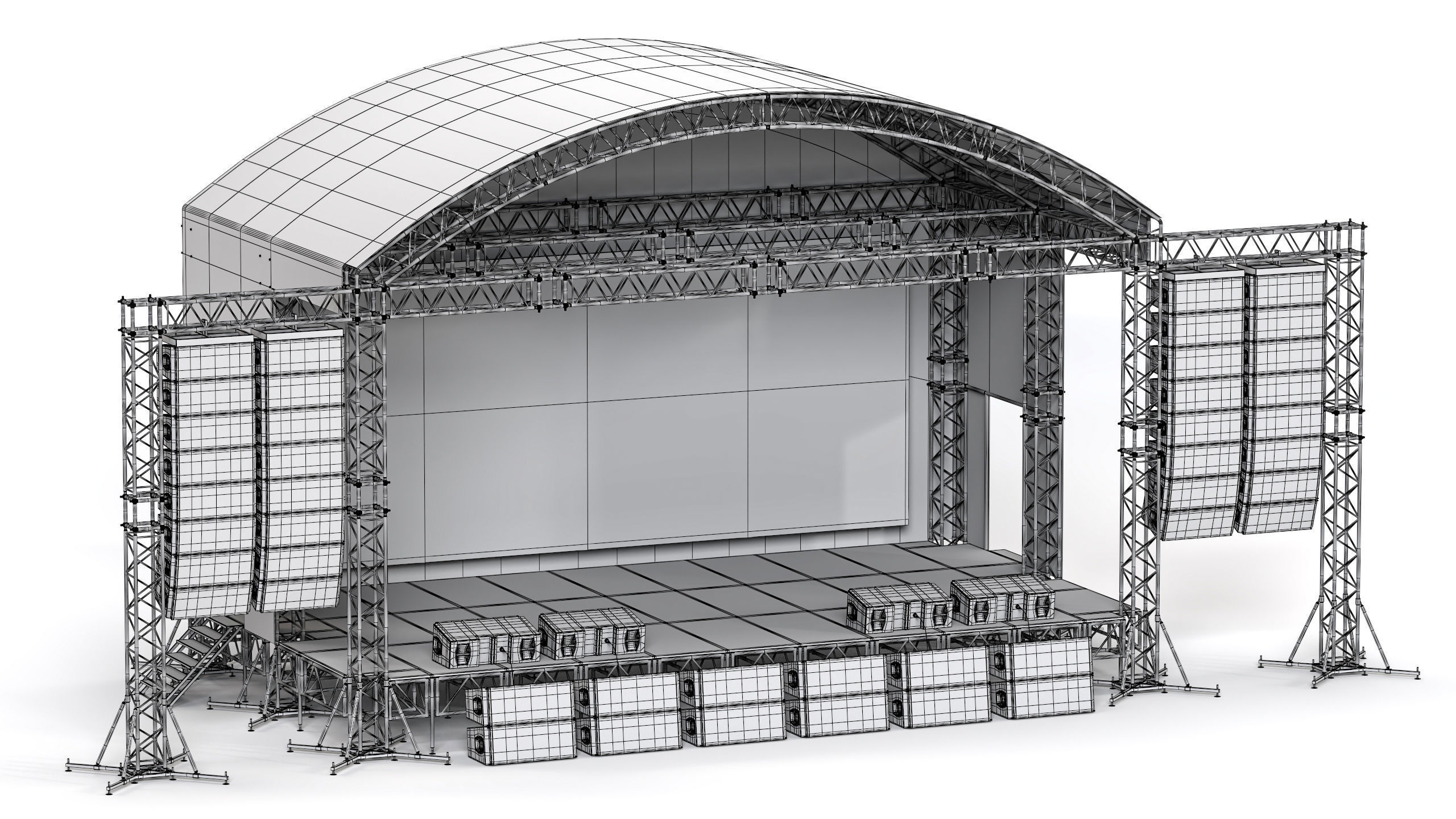 Concert Stage 03 3D model_17