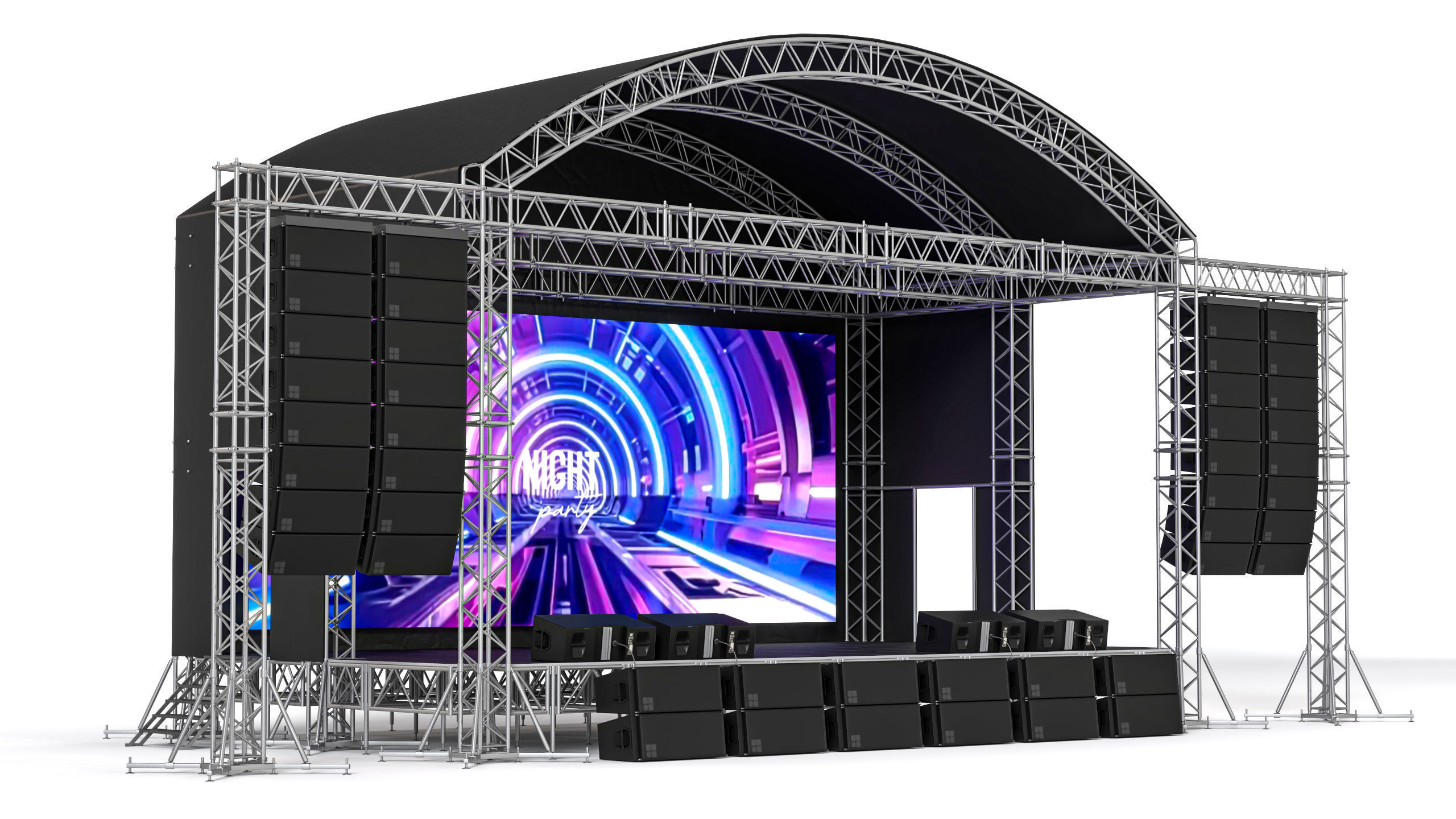 Concert Stage 03 3D model_2