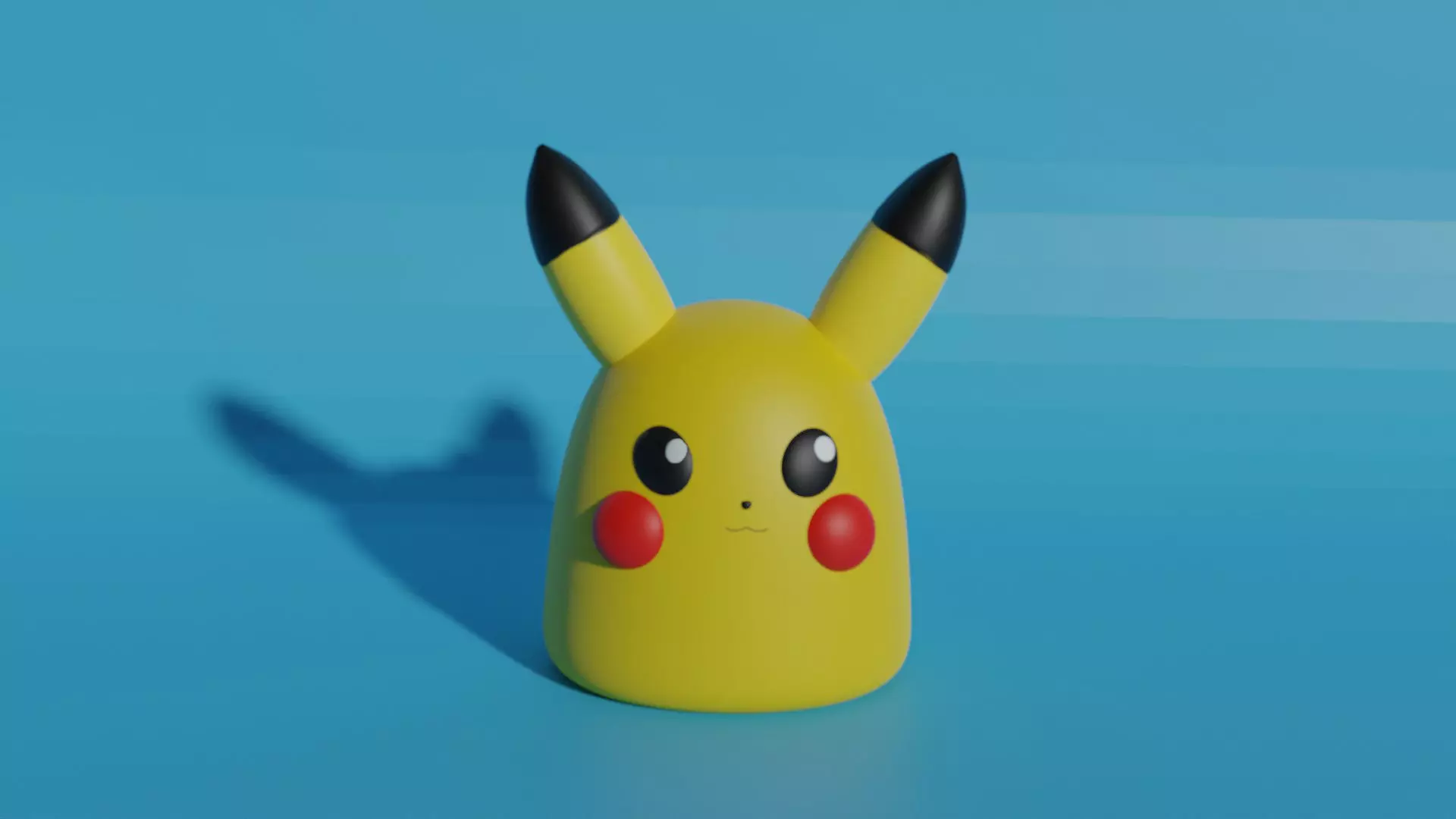 Pikachu piggy bank 3D print model_0