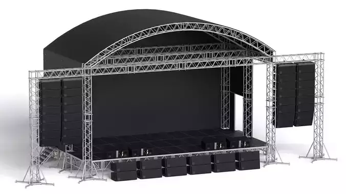 Concert Stage 04 3D model
