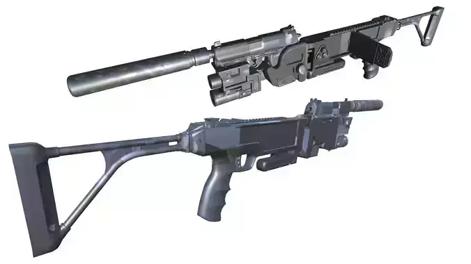 41-Cornershot-USP-gun model 3d game ready model 