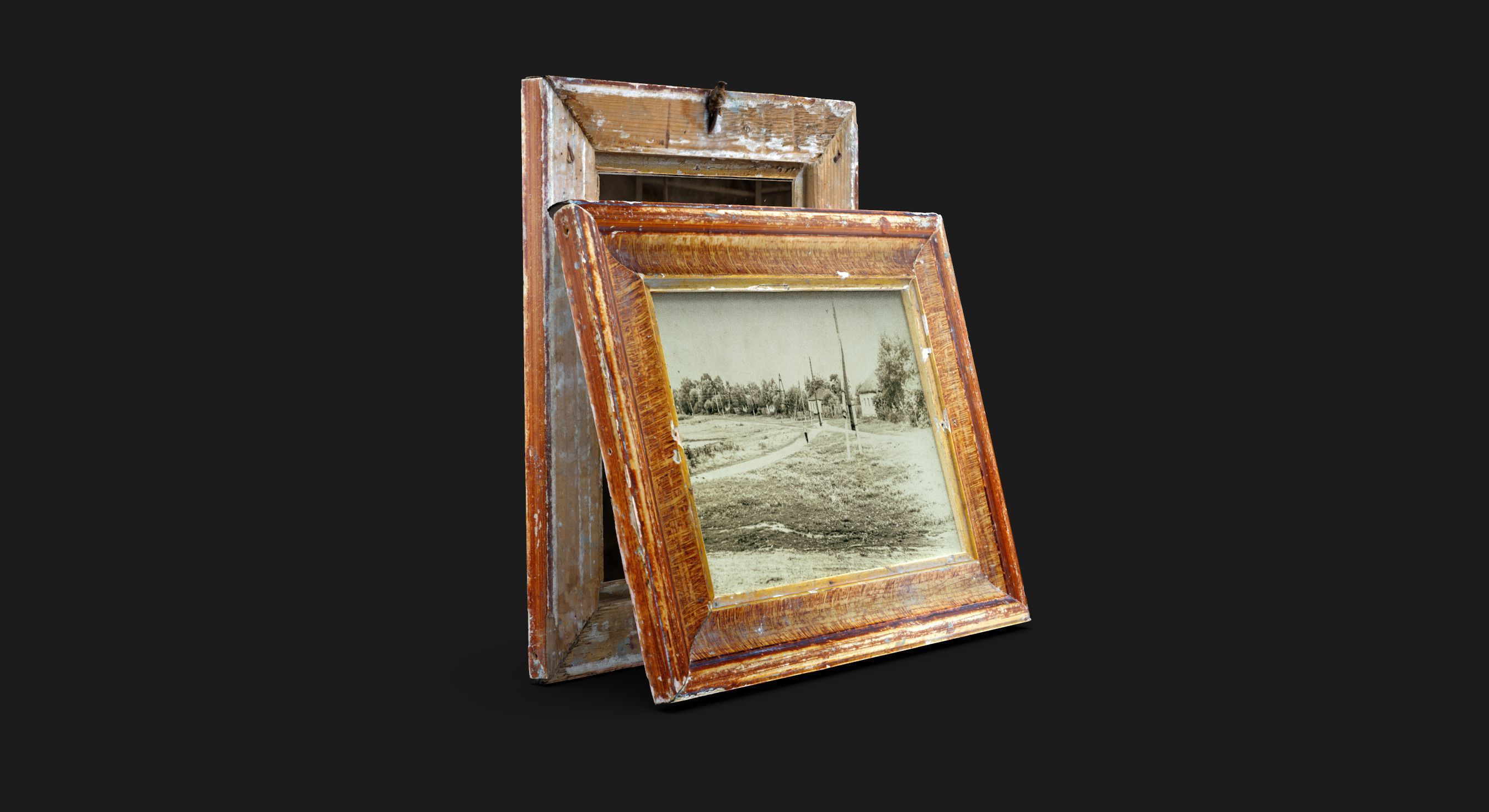 Photo Frame Low-poly 3D model_8