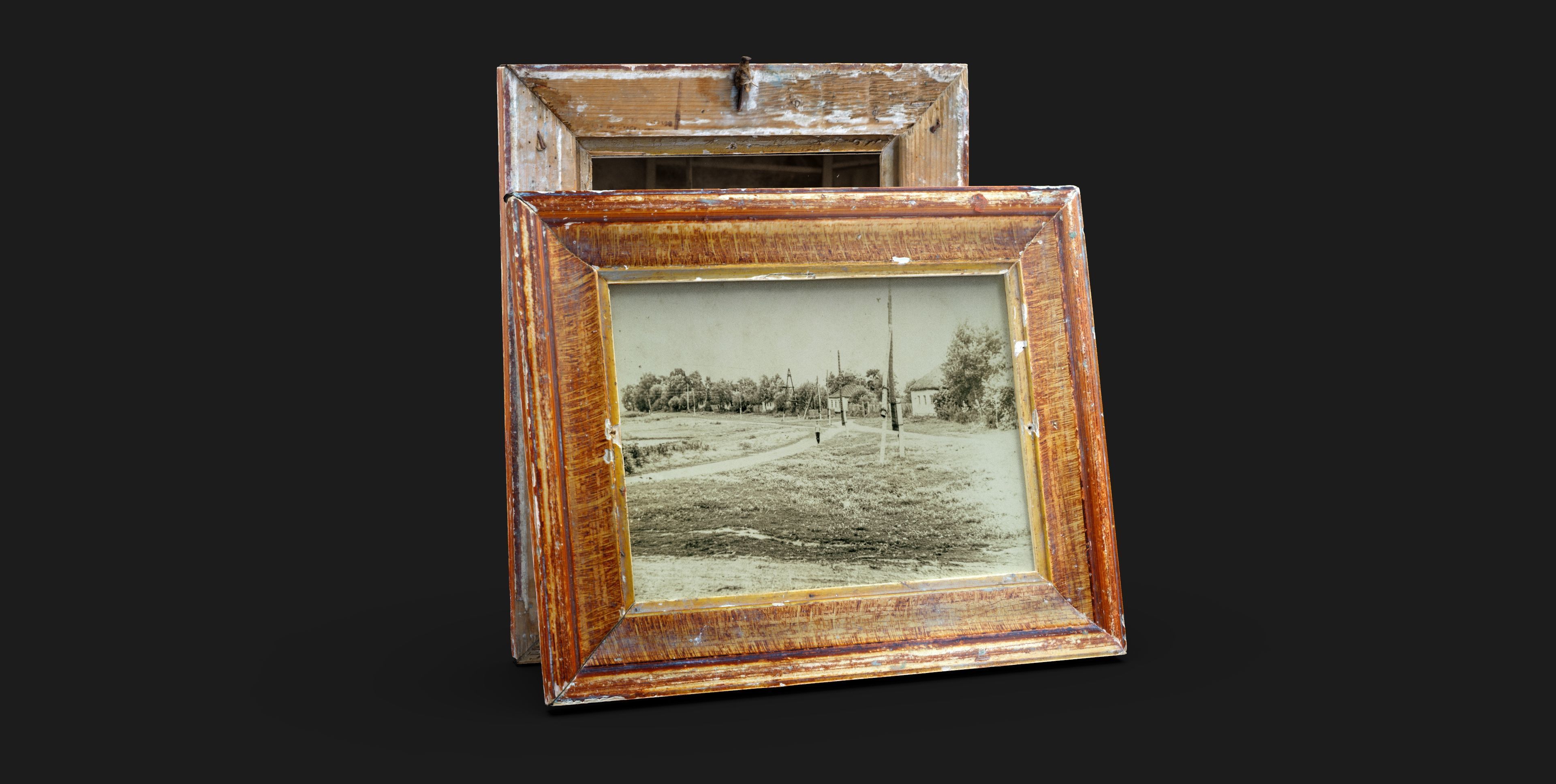 Photo Frame Low-poly 3D model_3