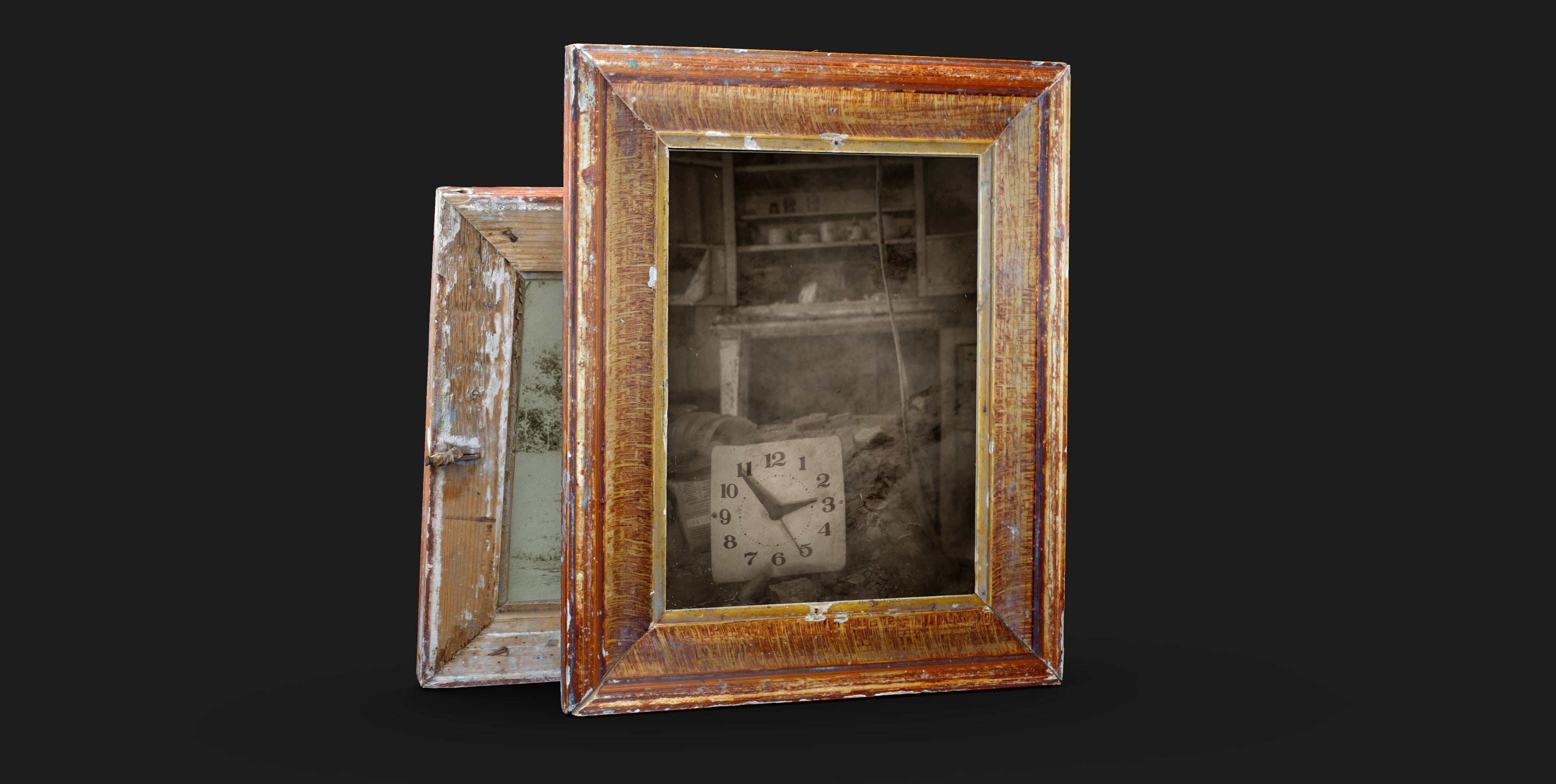 Photo Frame Low-poly 3D model_4