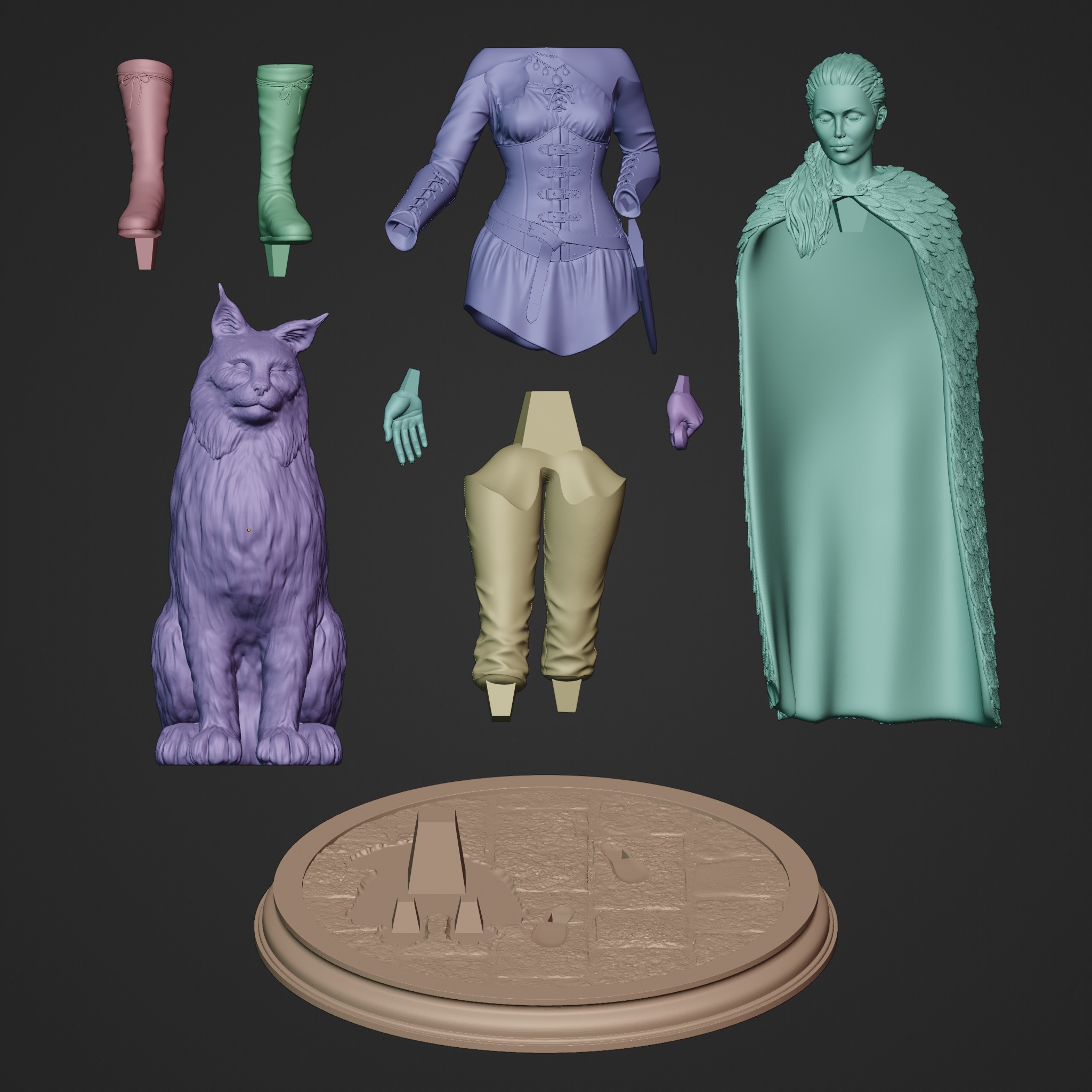Freya  3D print model_13