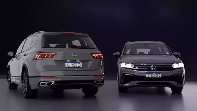 Tiguan r line 2024 3D model