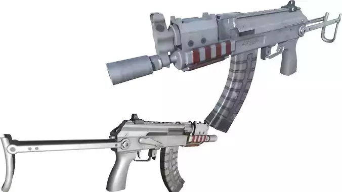 42-Crotzni-gun model 3d game ready model 