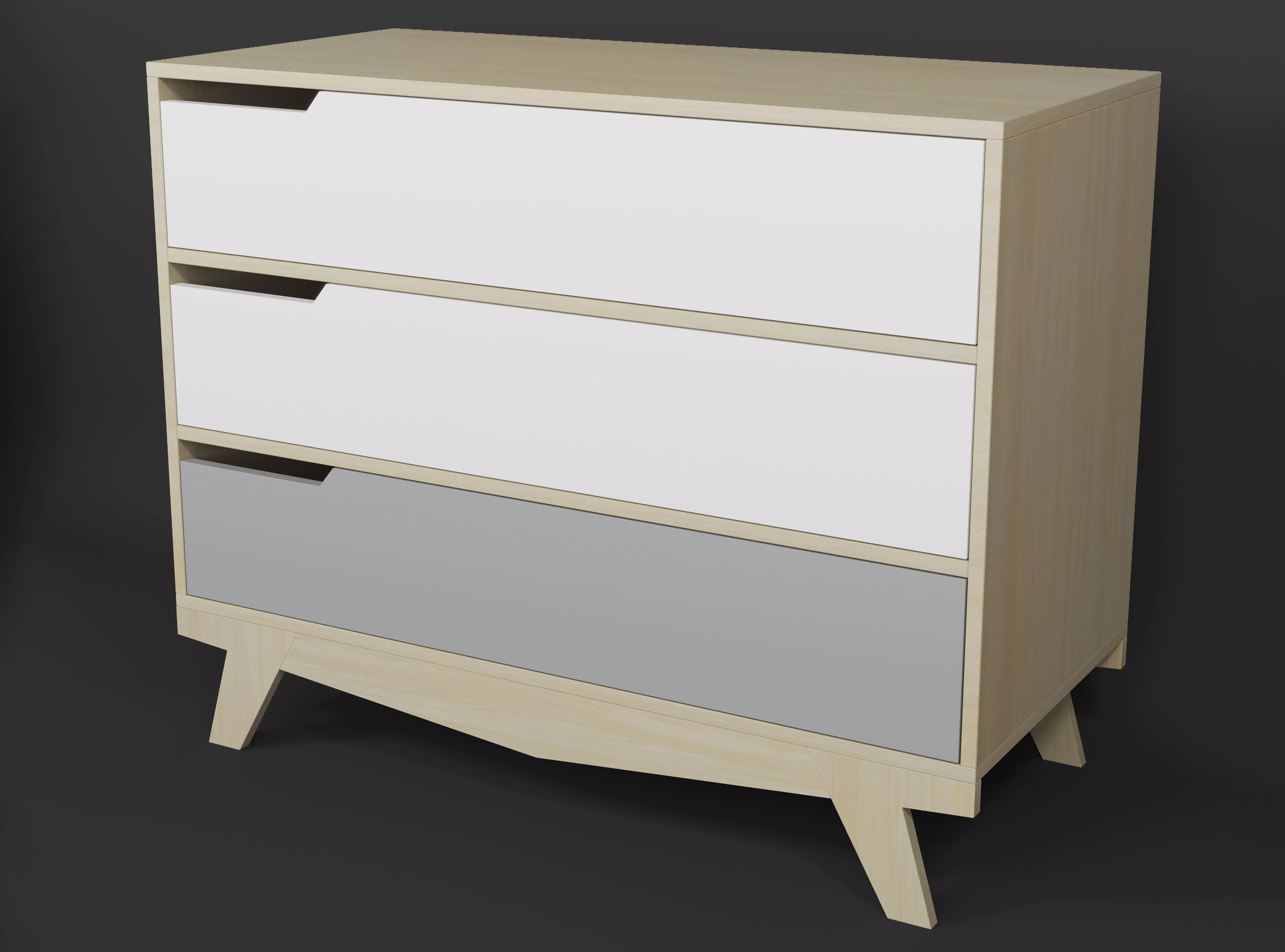 Chest of drawer Indigowood Scandic 3D model_0