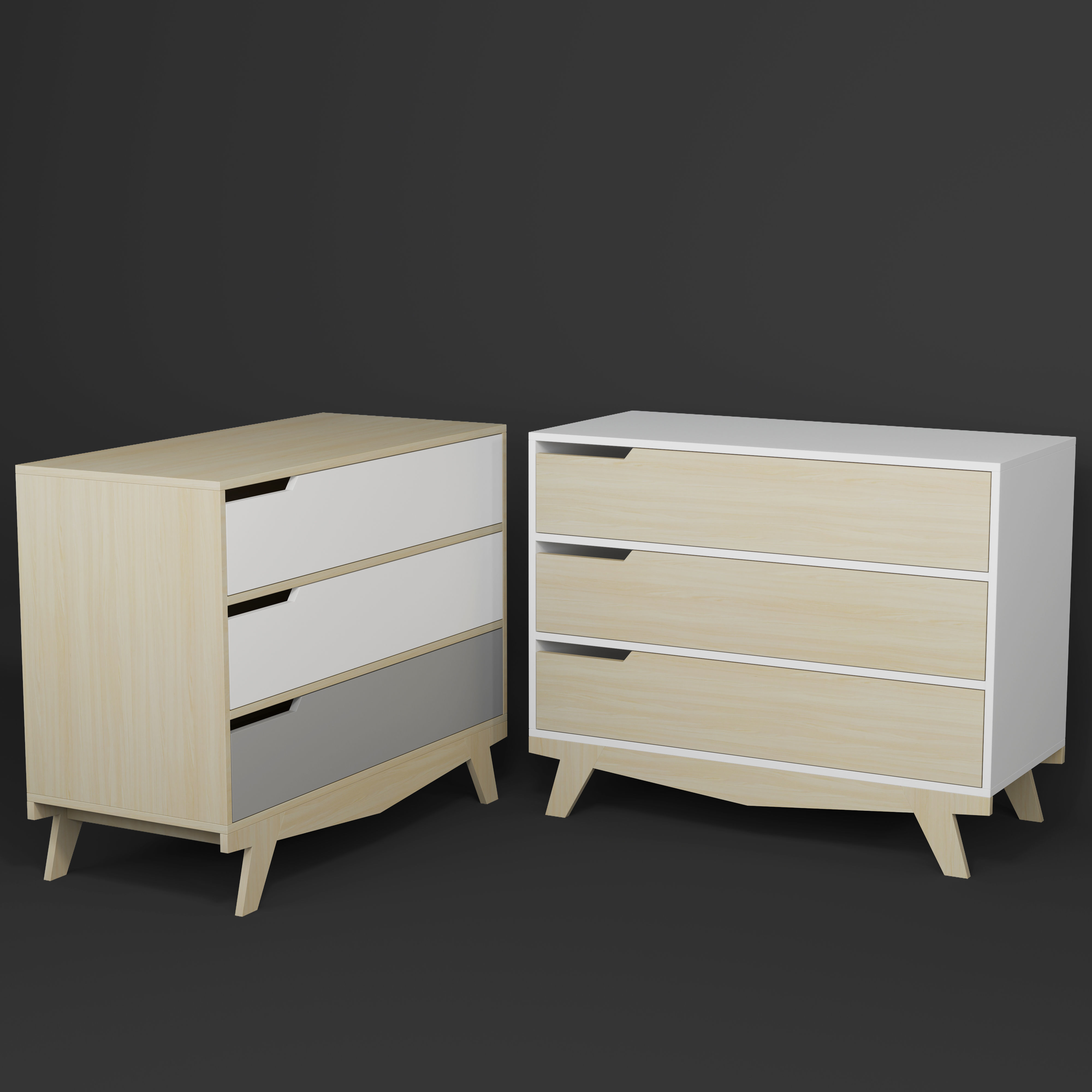 Chest of drawer Indigowood Scandic 3D model_2