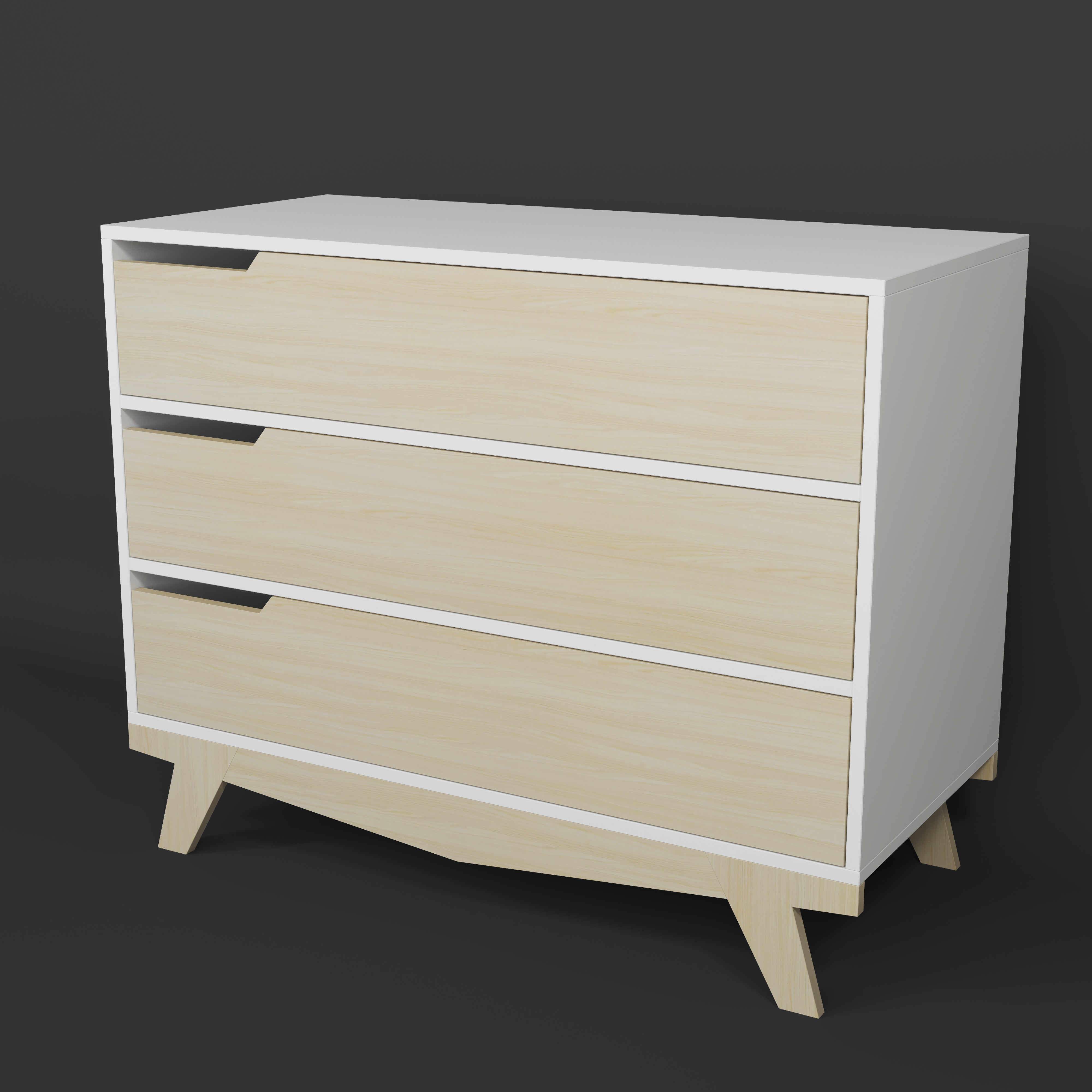 Chest of drawer Indigowood Scandic 3D model_1