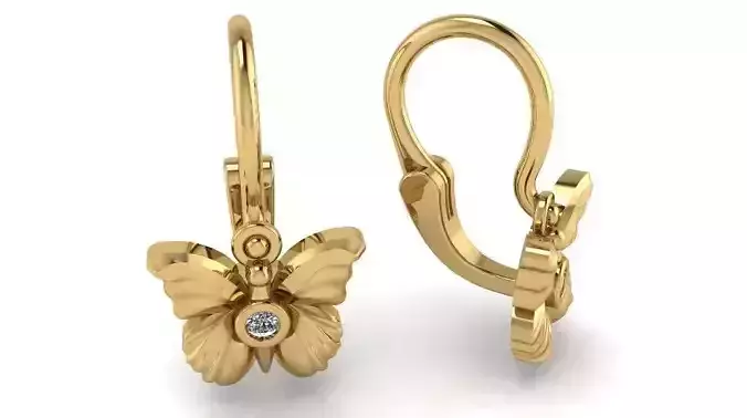 Butterfly earring
