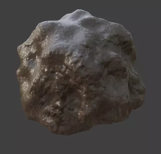Low Poly Rock Free low-poly 3D model_0