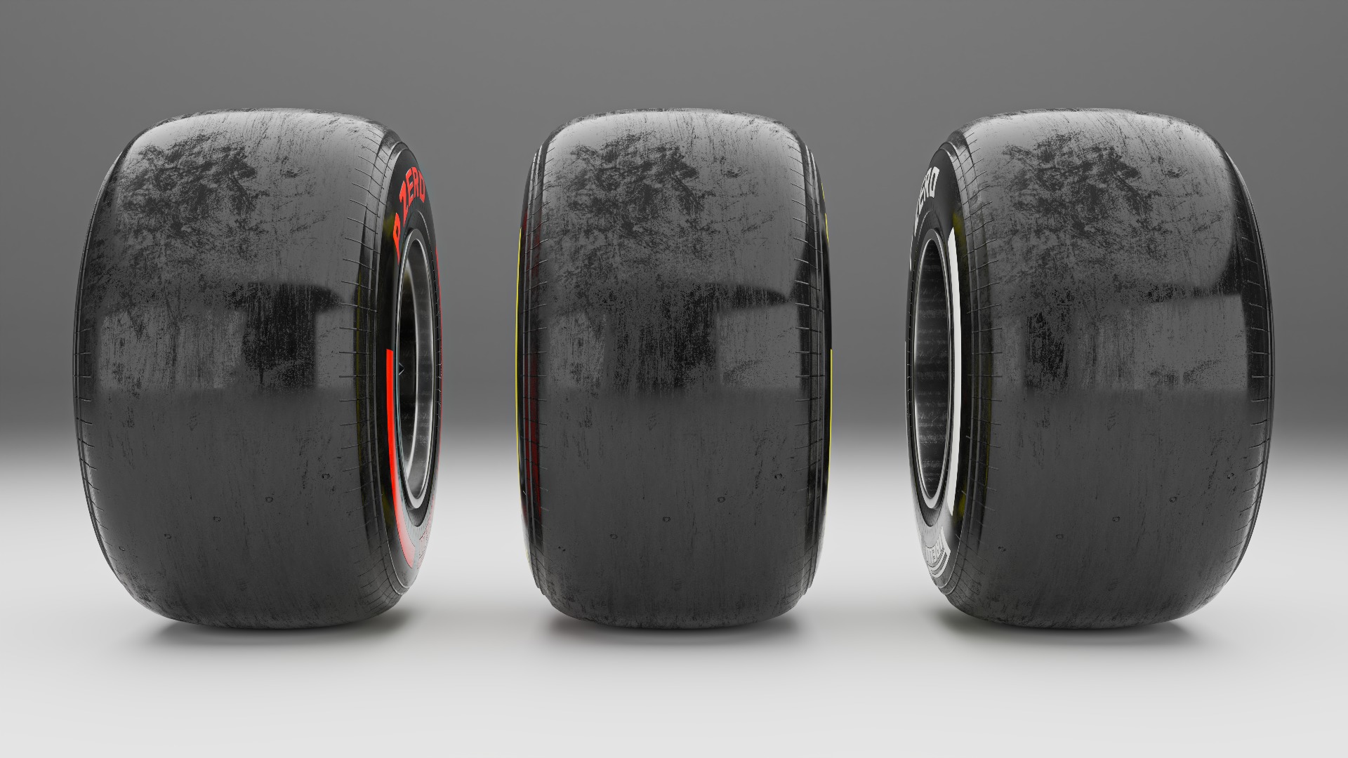 F1 Tire 3D Model 3D model_1