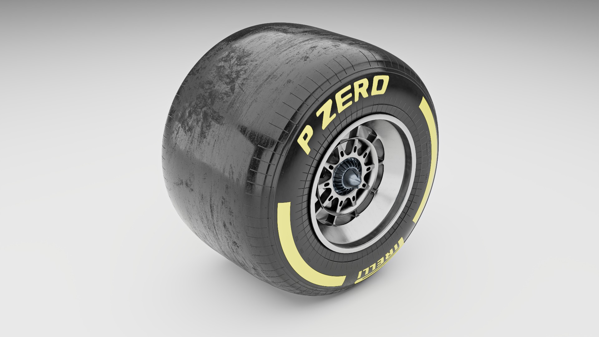 F1 Tire 3D Model 3D model_3