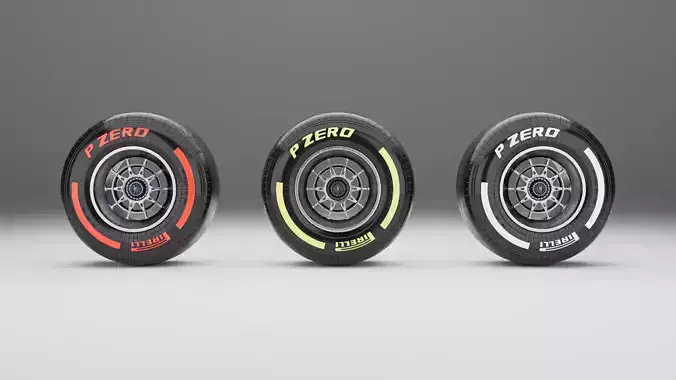 F1 Tire 3D Model
