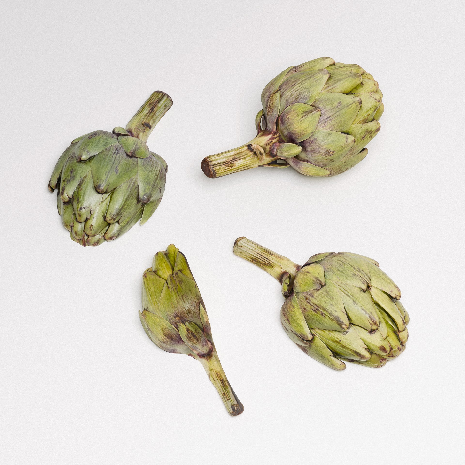 Artichoke Set 02 Low-poly 3D model_6