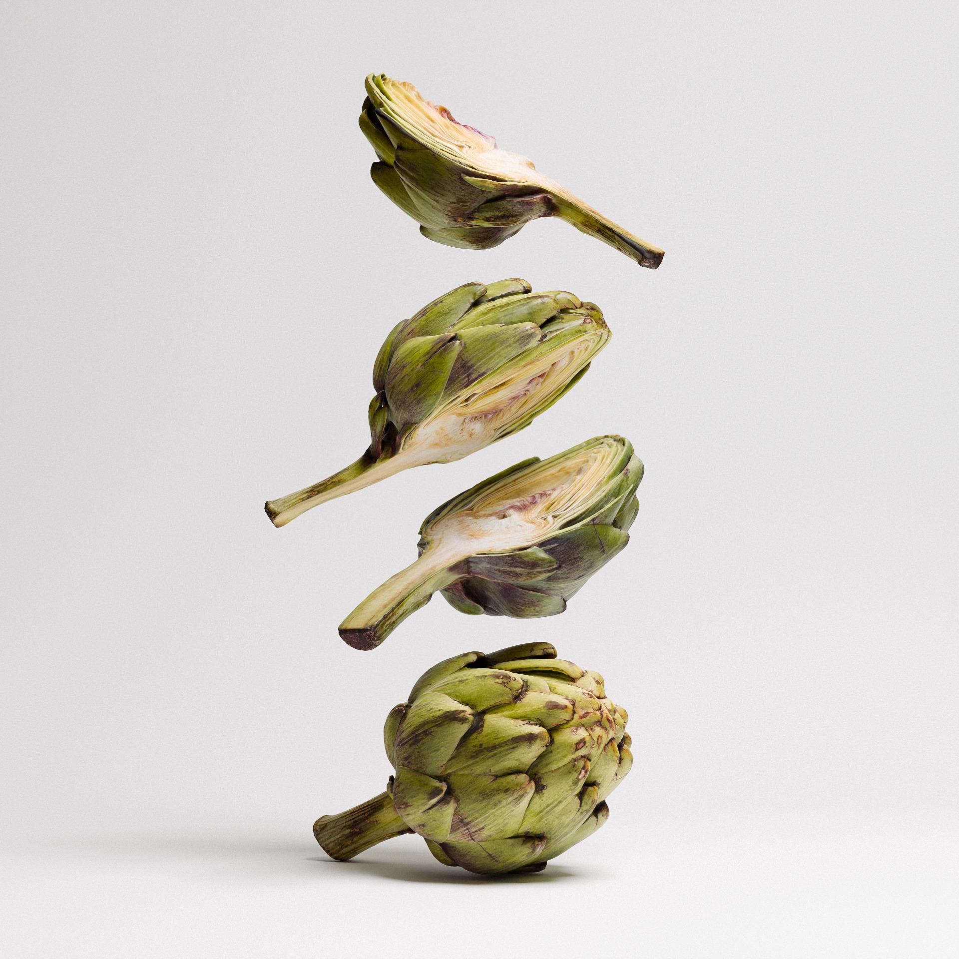 Artichoke Set 02 Low-poly 3D model_1