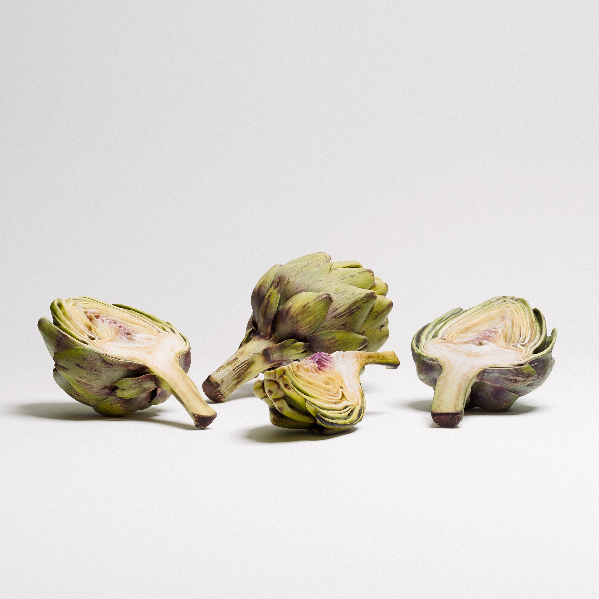 Artichoke Set 02 Low-poly 3D model_2