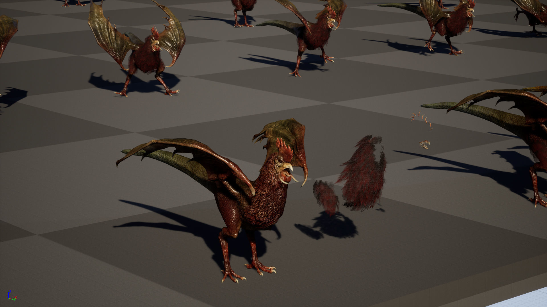  Kurolisk is an ancient Slavic monster Low-poly 3D model_35