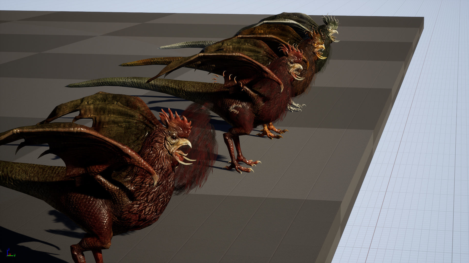  Kurolisk is an ancient Slavic monster Low-poly 3D model_32