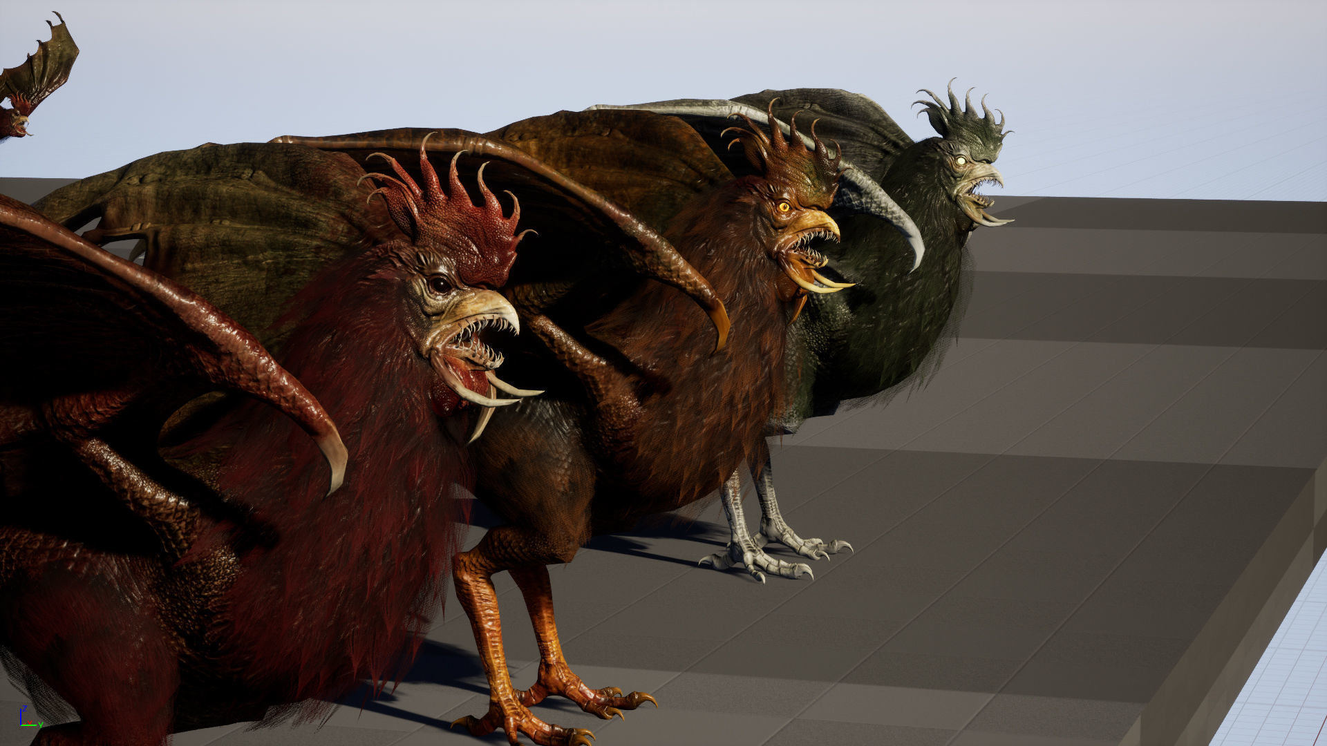  Kurolisk is an ancient Slavic monster Low-poly 3D model_39