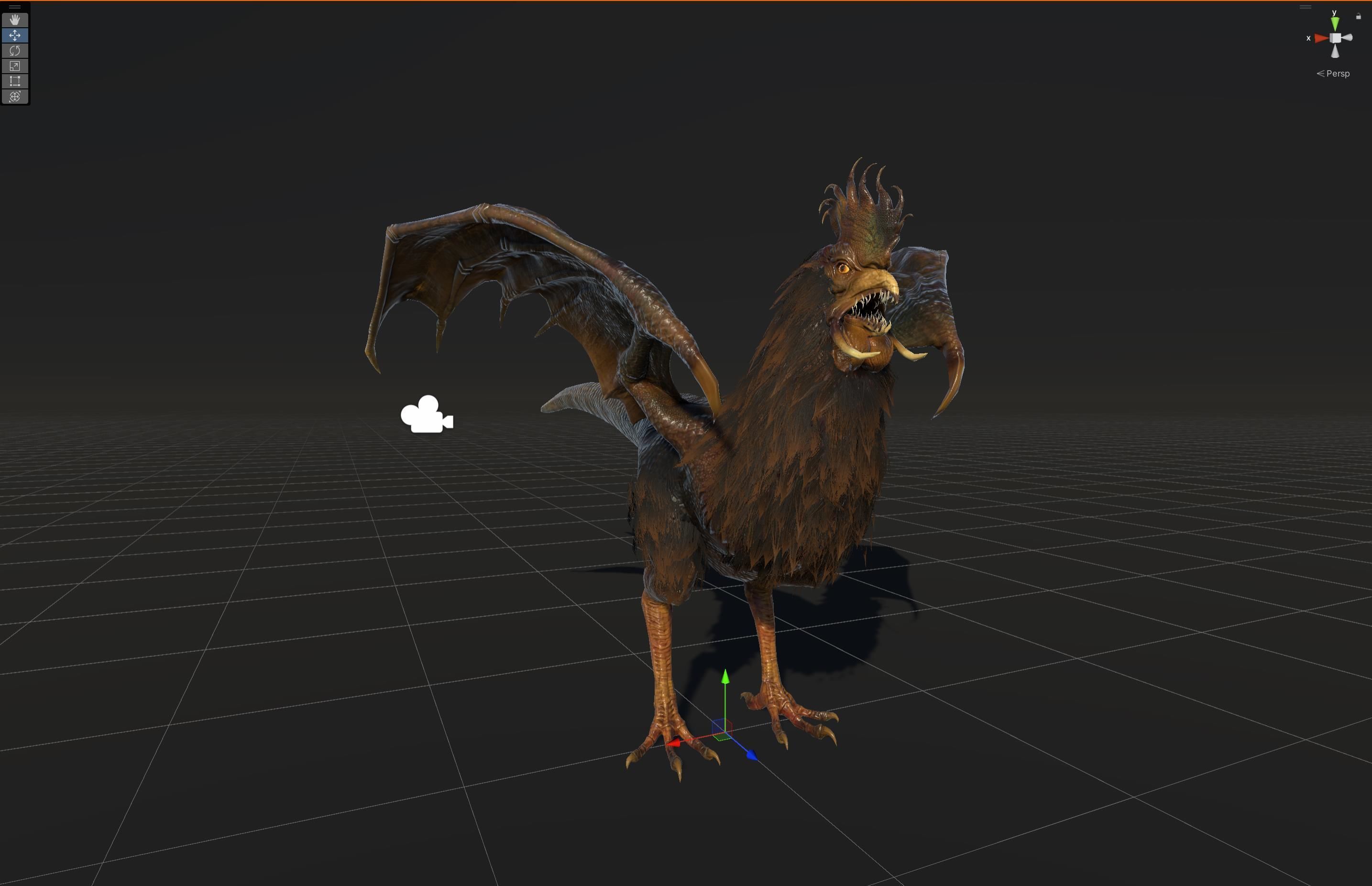  Kurolisk is an ancient Slavic monster Low-poly 3D model_34