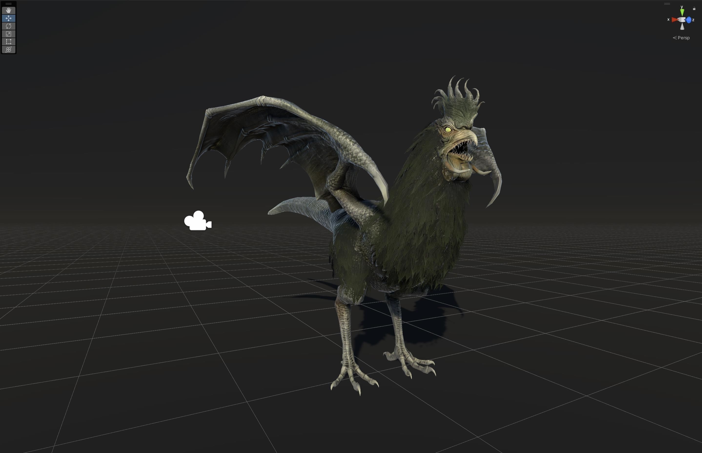  Kurolisk is an ancient Slavic monster Low-poly 3D model_31