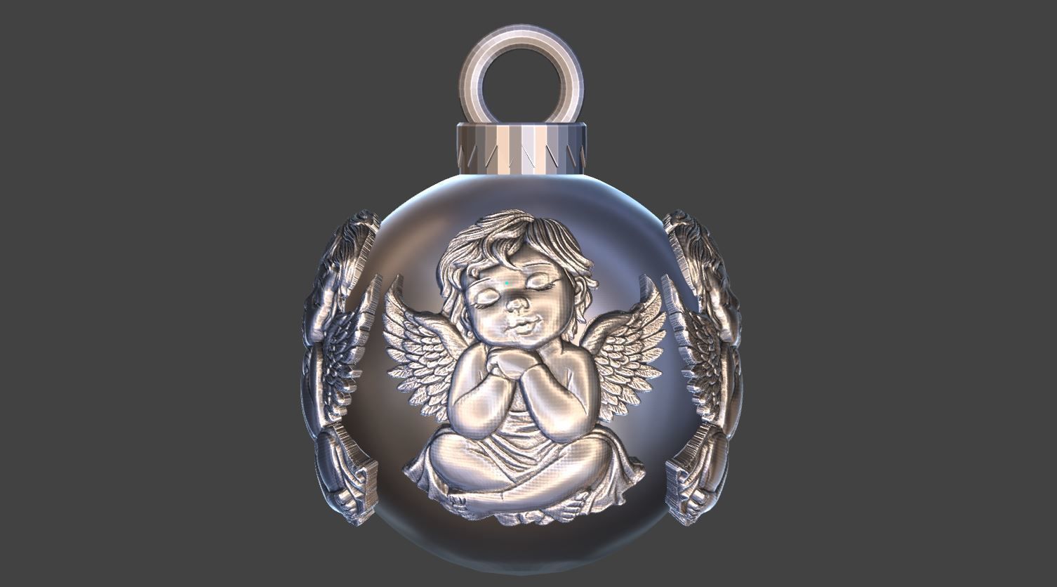 Christmas ball 3D print model_18