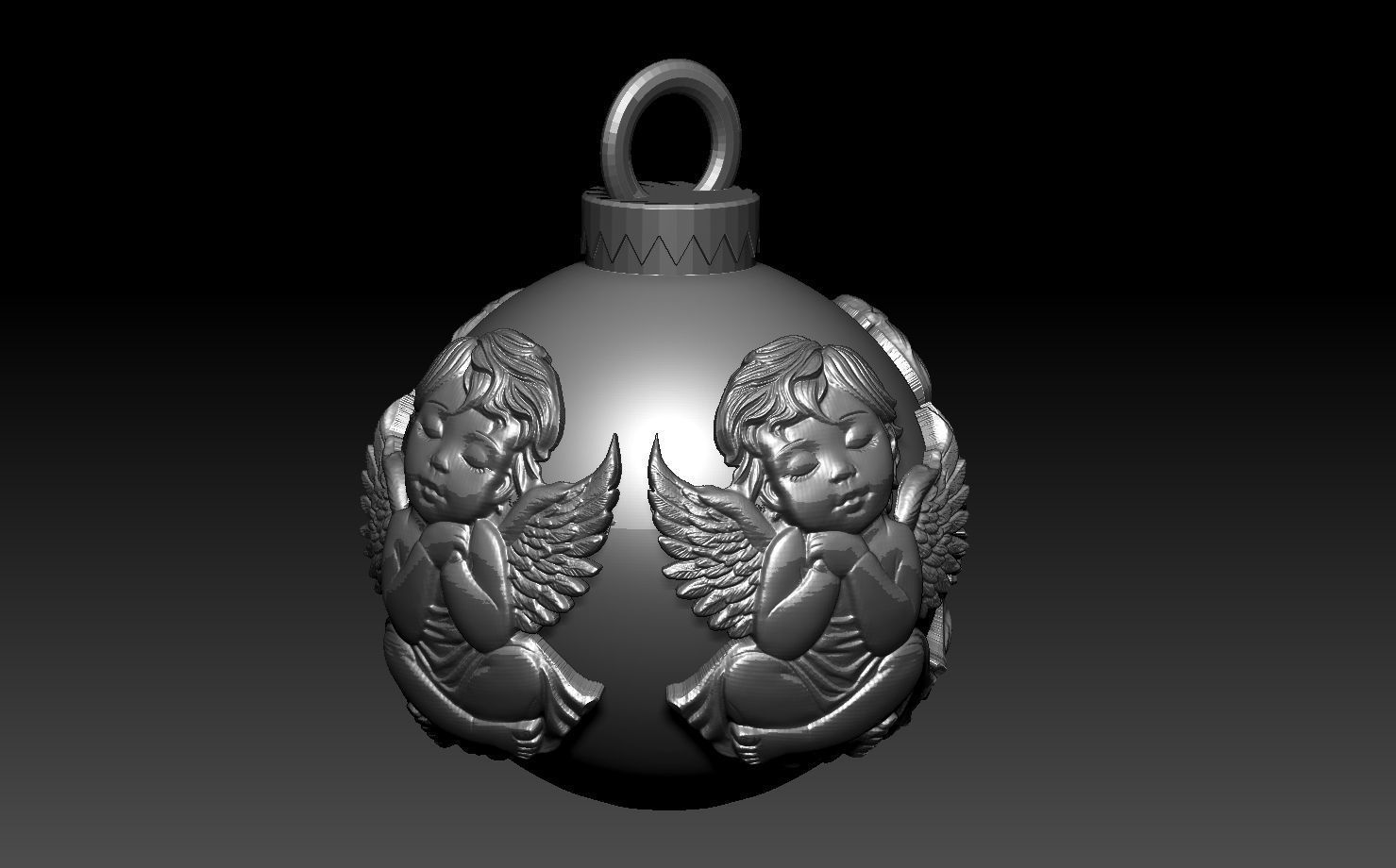 Christmas ball 3D print model_33