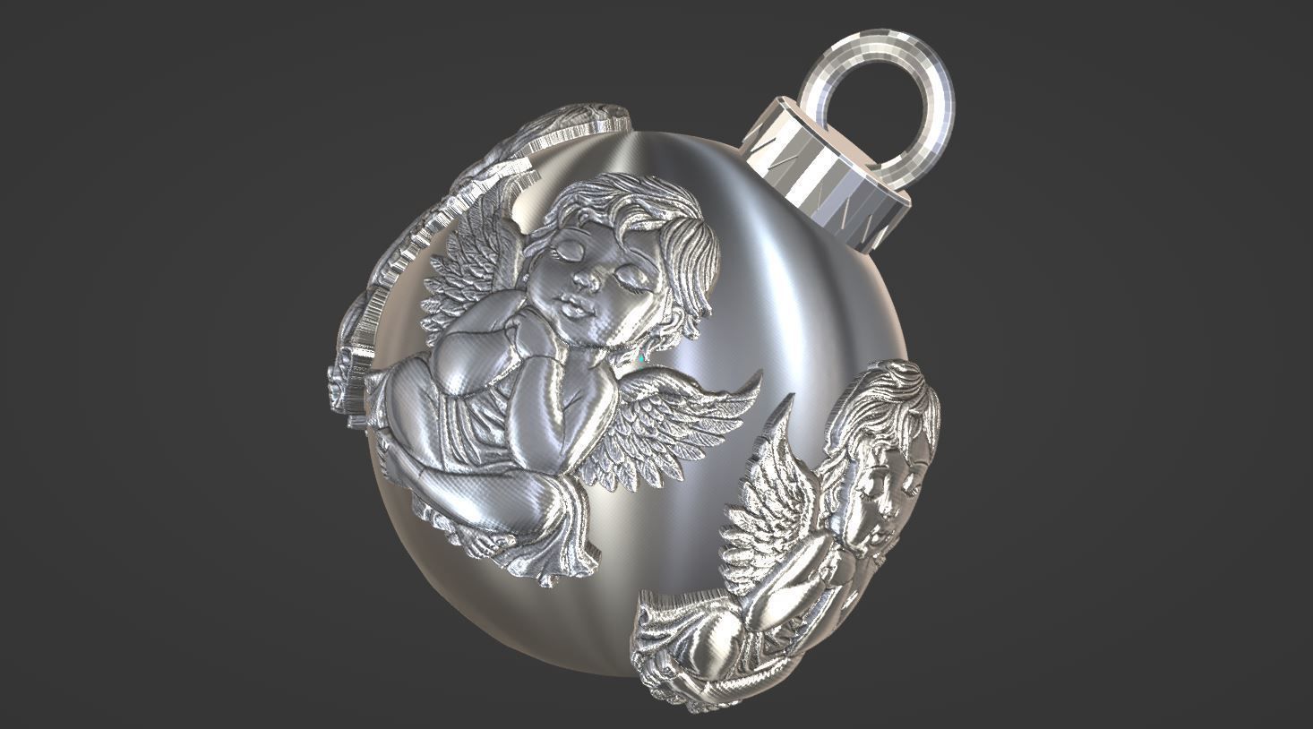 Christmas ball 3D print model_4