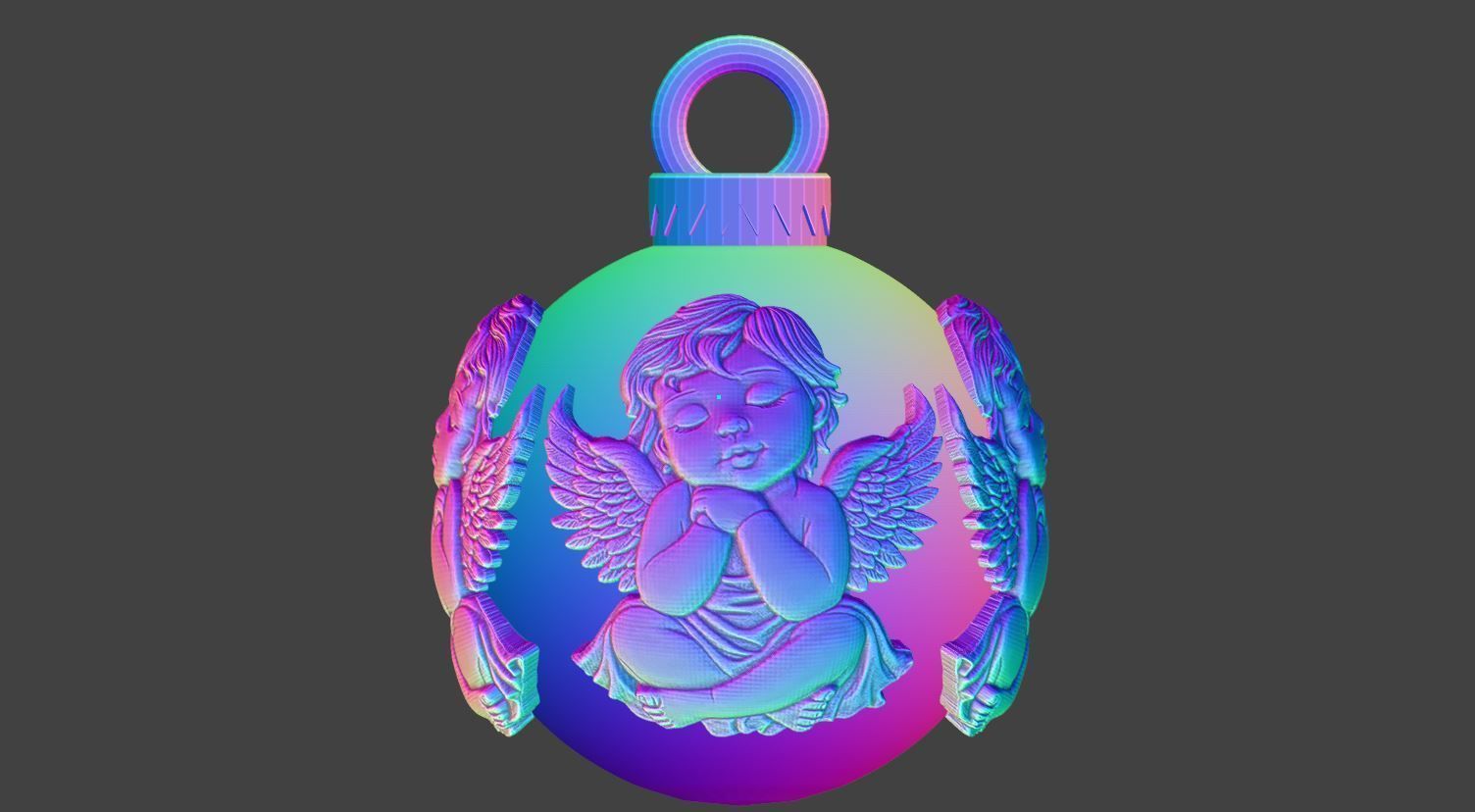 Christmas ball 3D print model_20