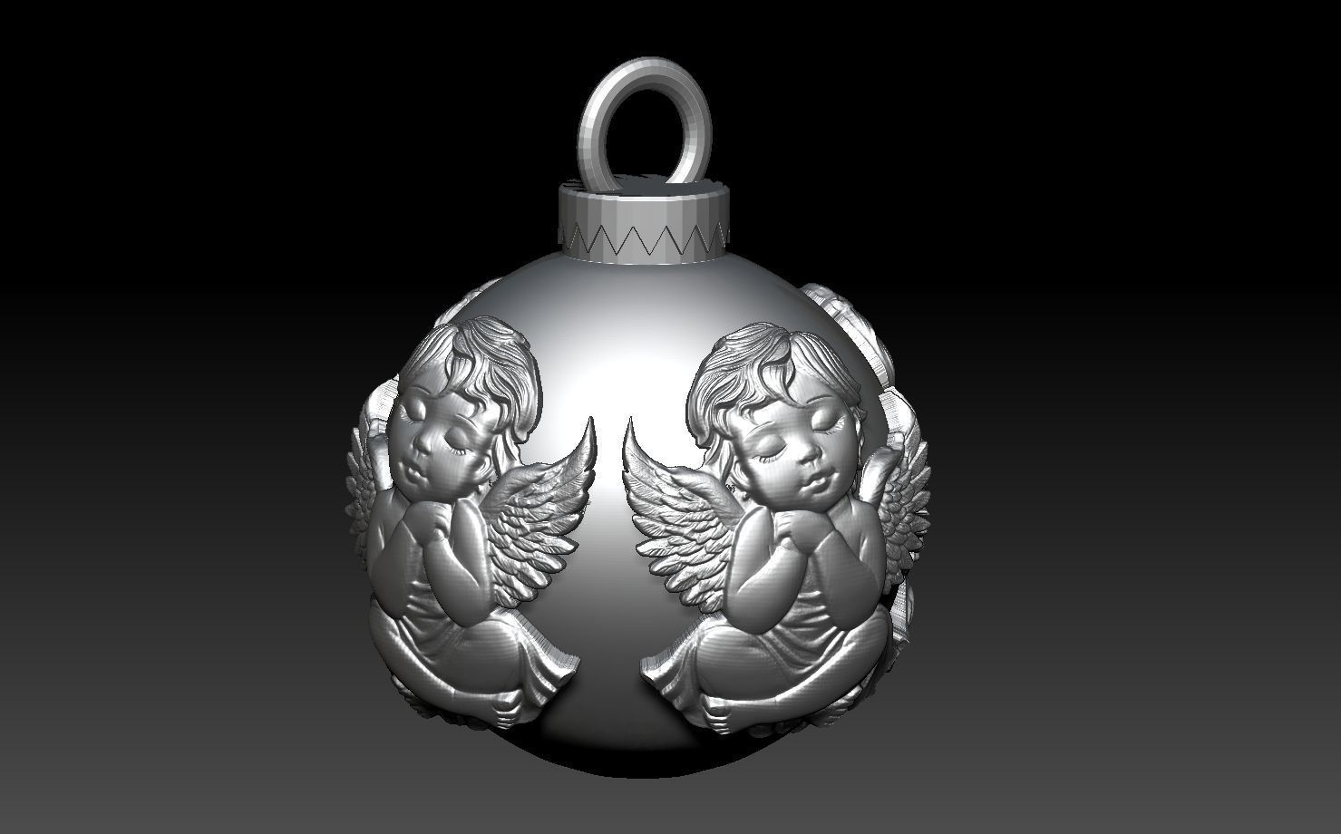 Christmas ball 3D print model_14