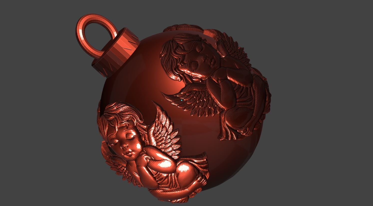 Christmas ball 3D print model_26