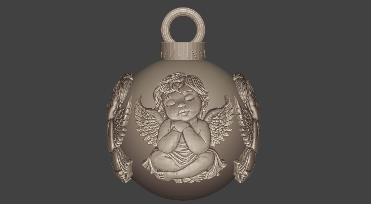 Christmas ball 3D print model_17