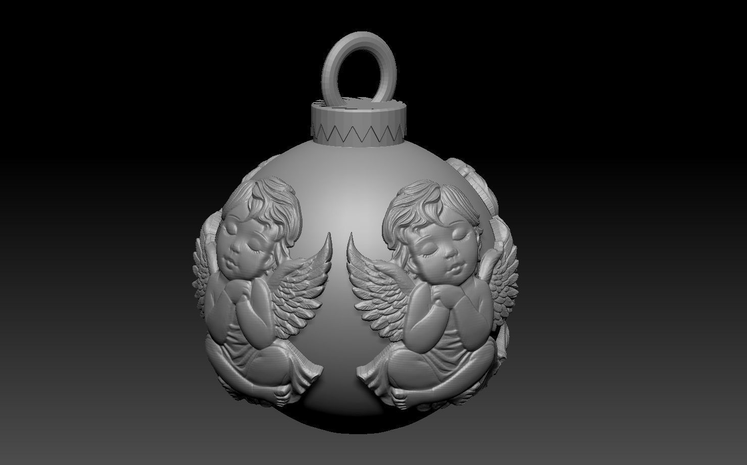 Christmas ball 3D print model_29