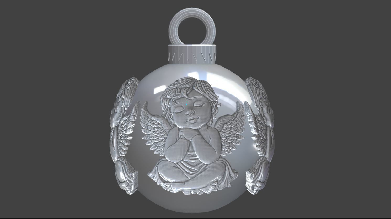 Christmas ball 3D print model_16