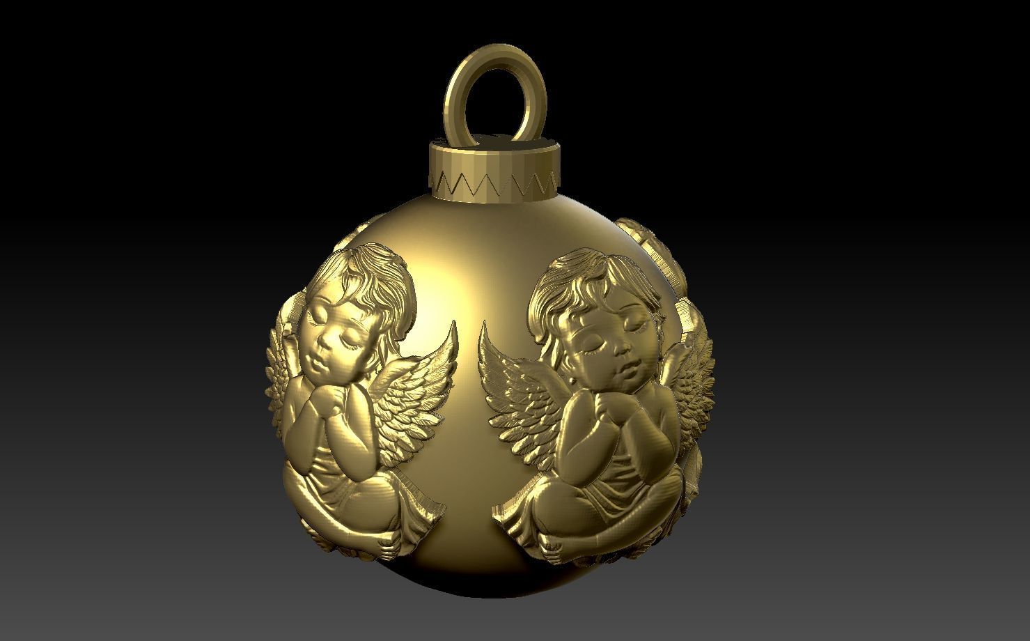 Christmas ball 3D print model_13
