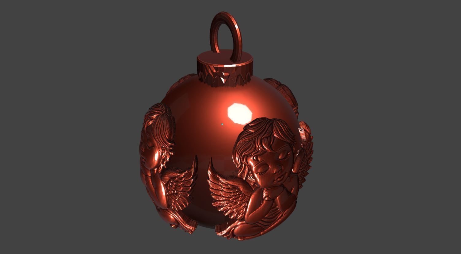 Christmas ball 3D print model_6