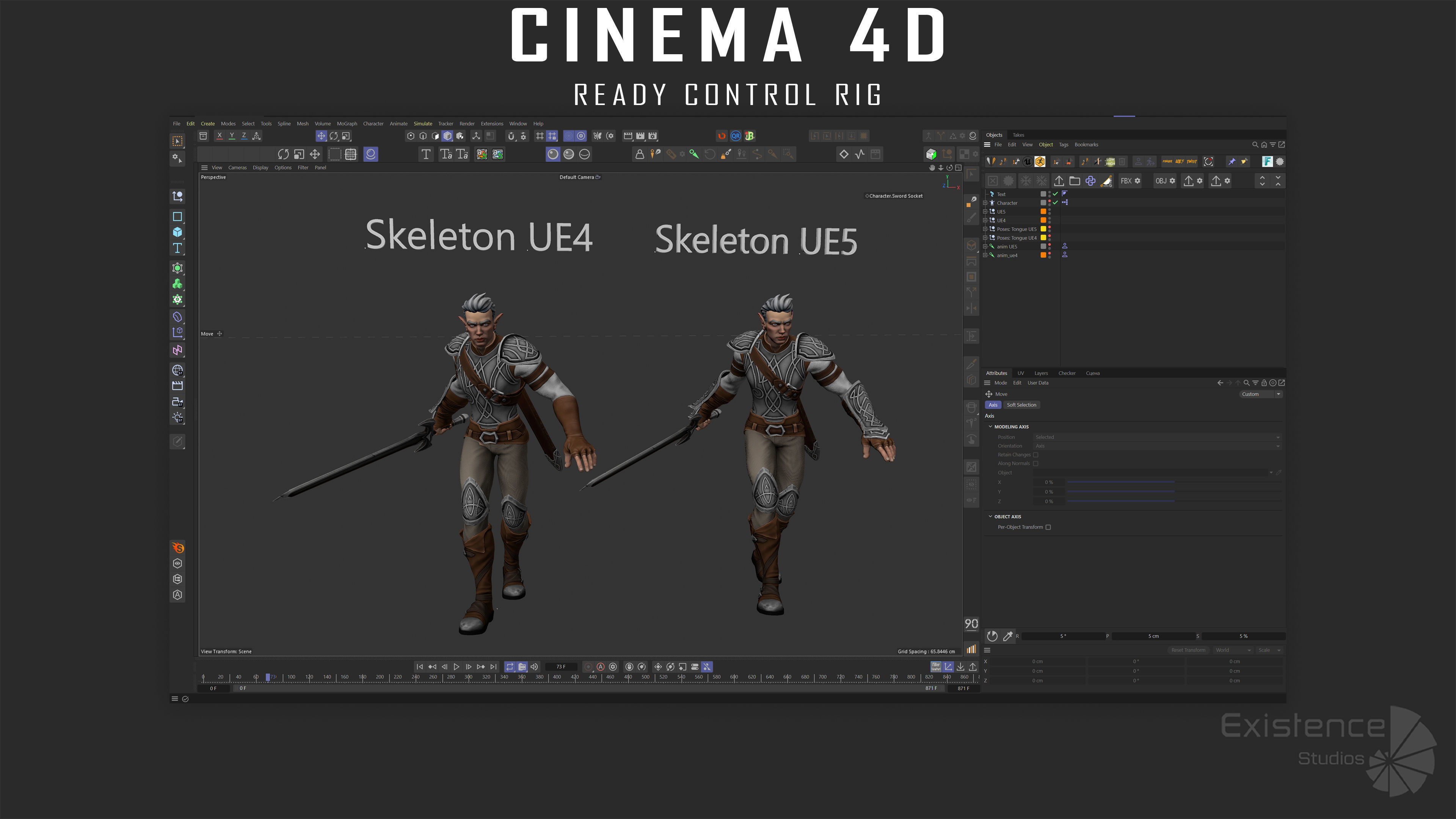 Elf Arden - Stylized Medieval Elven Warrior - RPG Hero - 56 Low-poly 3D model_20