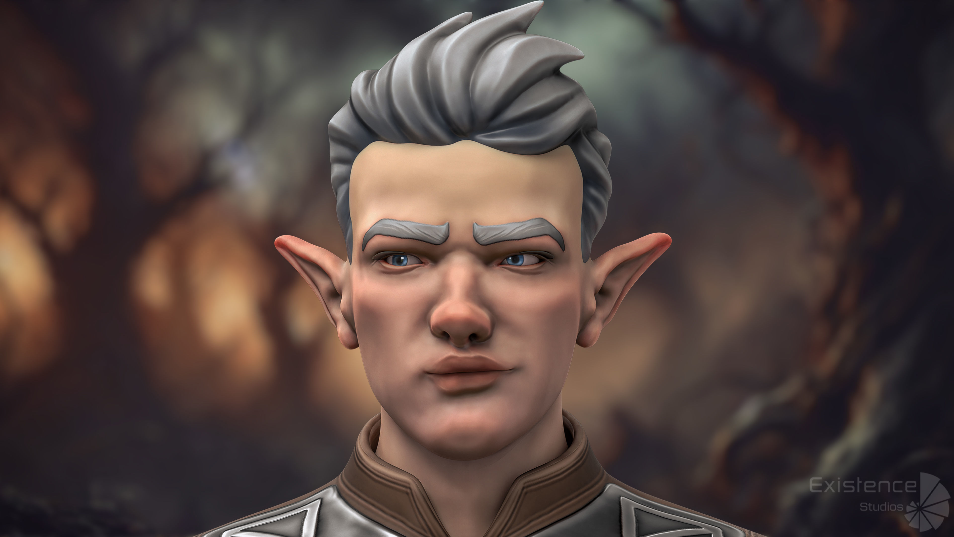 Elf Arden - Stylized Medieval Elven Warrior - RPG Hero - 56 Low-poly 3D model_17