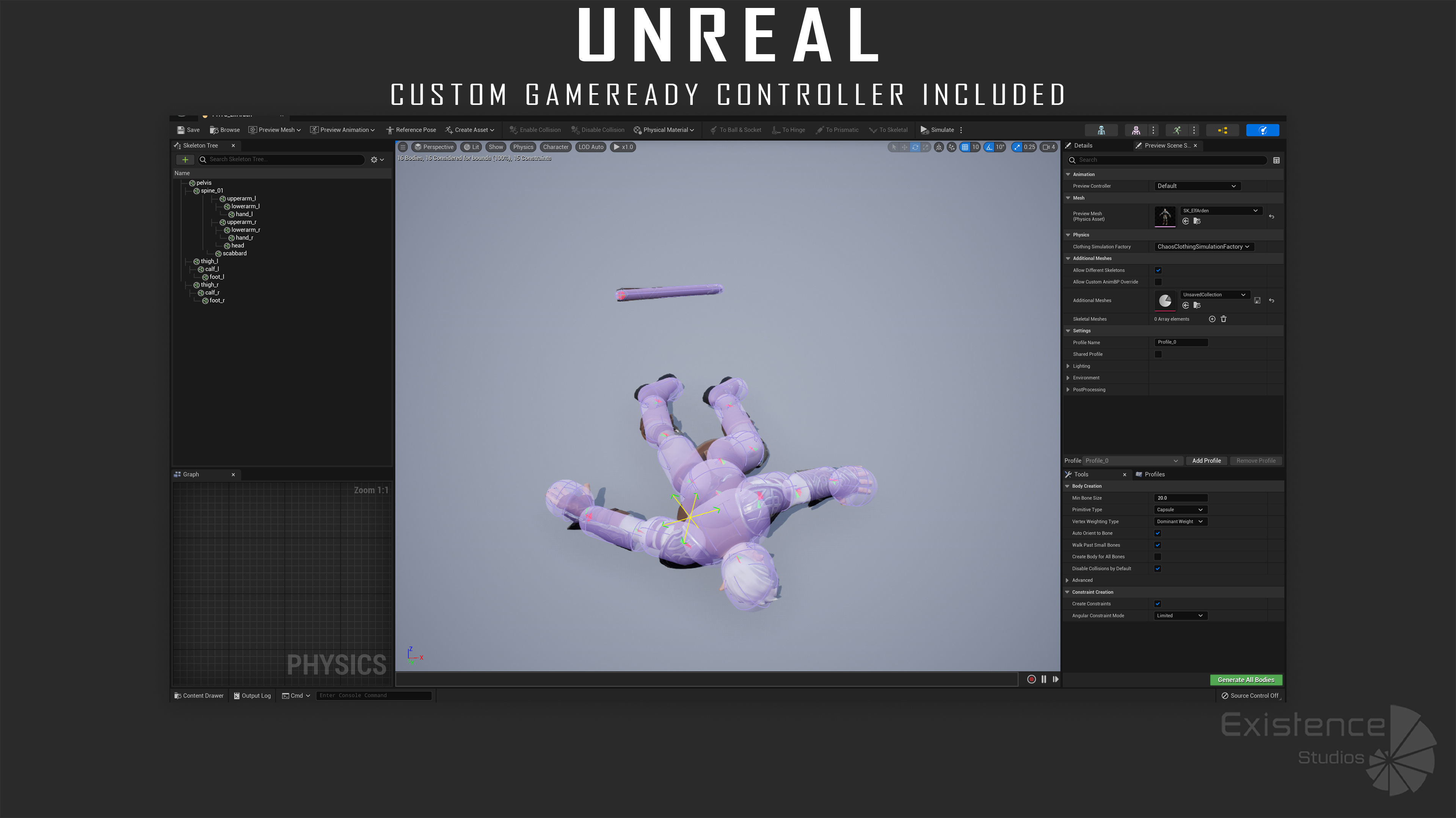Elf Arden - Stylized Medieval Elven Warrior - RPG Hero - 56 Low-poly 3D model_37