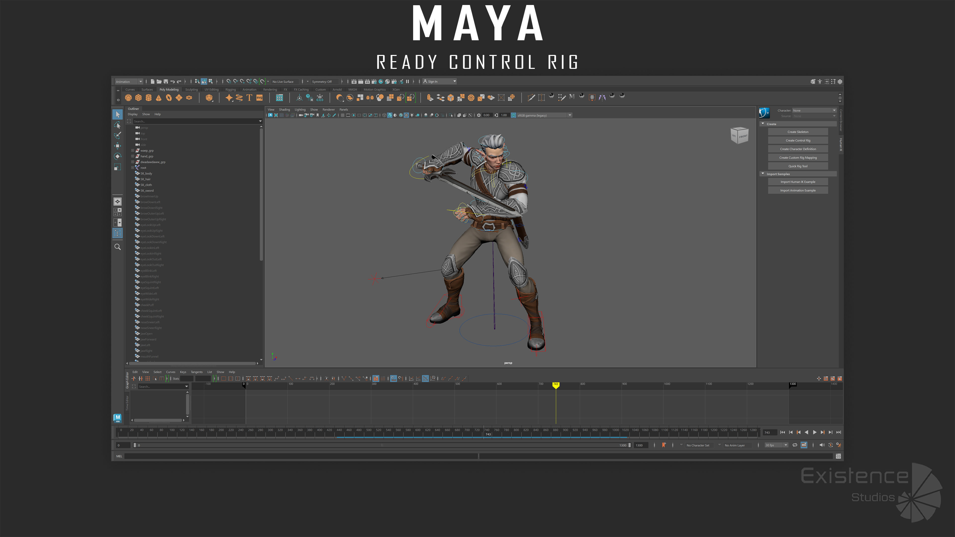 Elf Arden - Stylized Medieval Elven Warrior - RPG Hero - 56 Low-poly 3D model_22