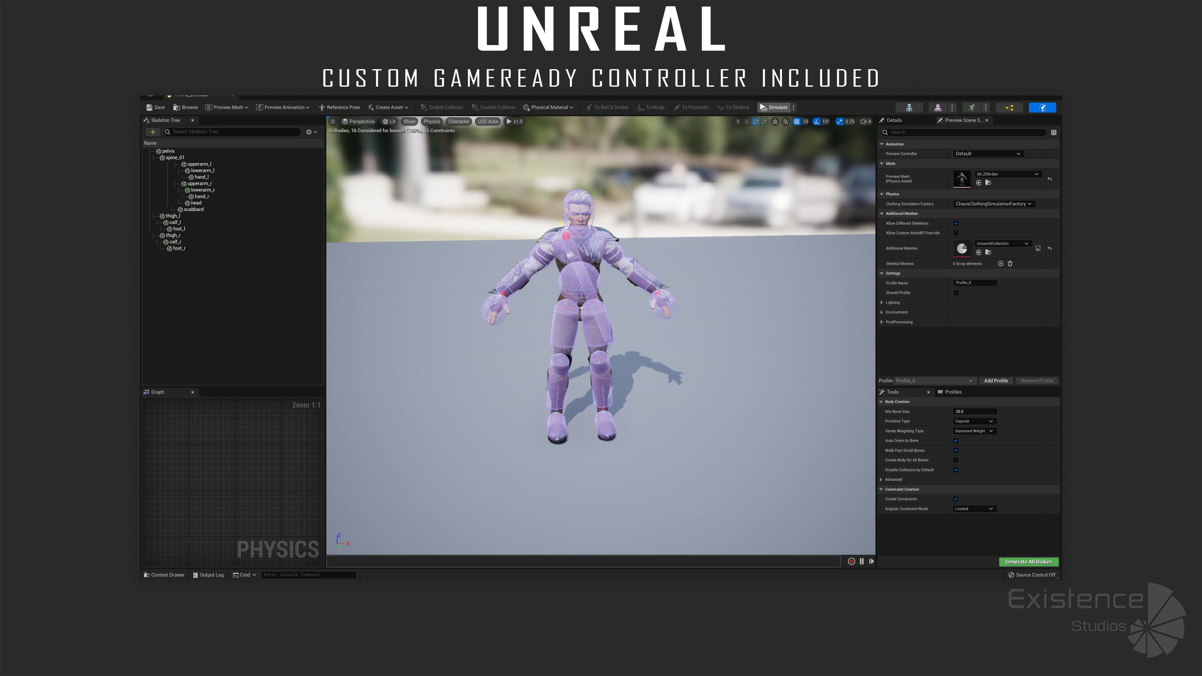 Elf Arden - Stylized Medieval Elven Warrior - RPG Hero - 56 Low-poly 3D model_36