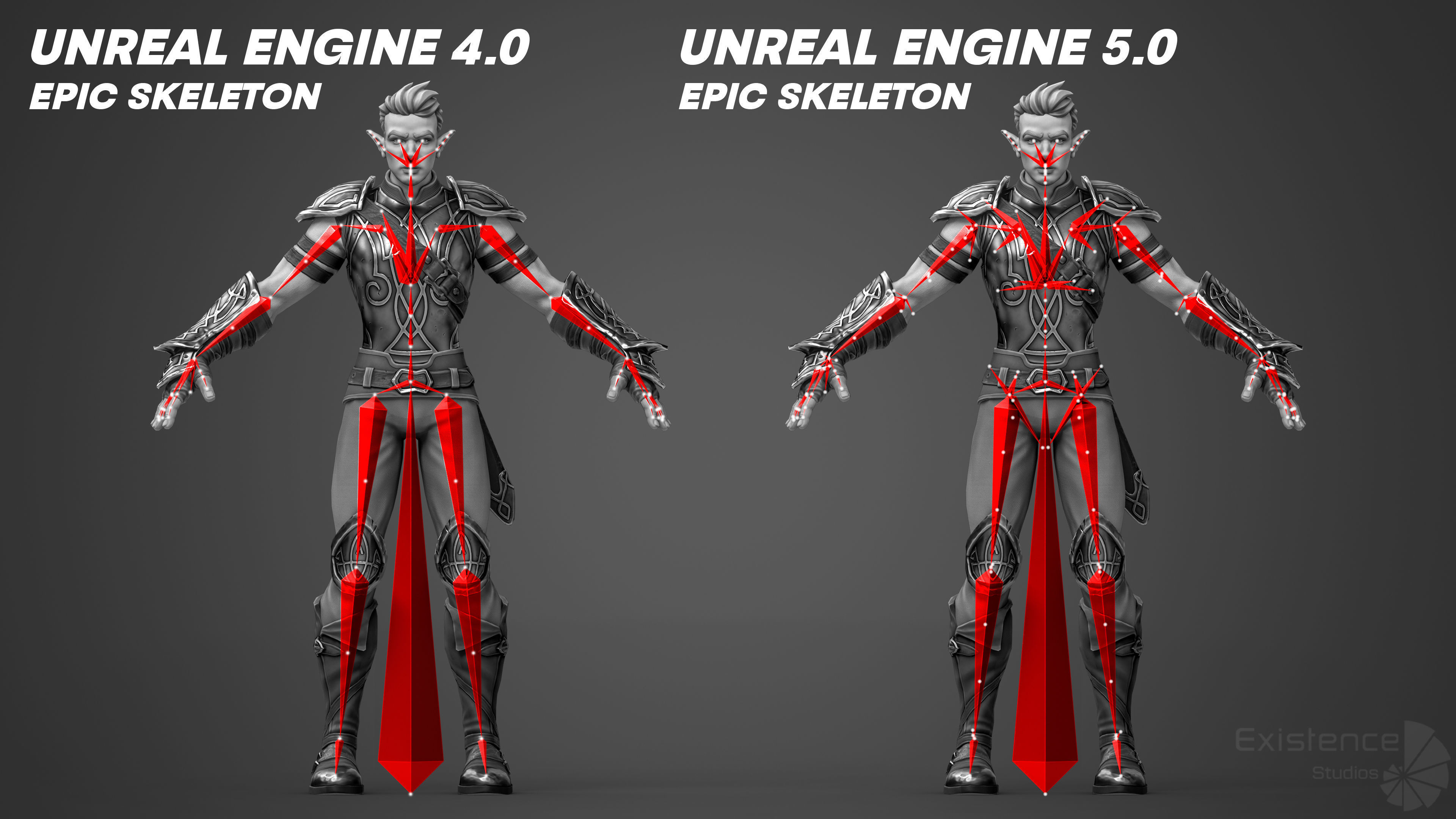 Elf Arden - Stylized Medieval Elven Warrior - RPG Hero - 56 Low-poly 3D model_9