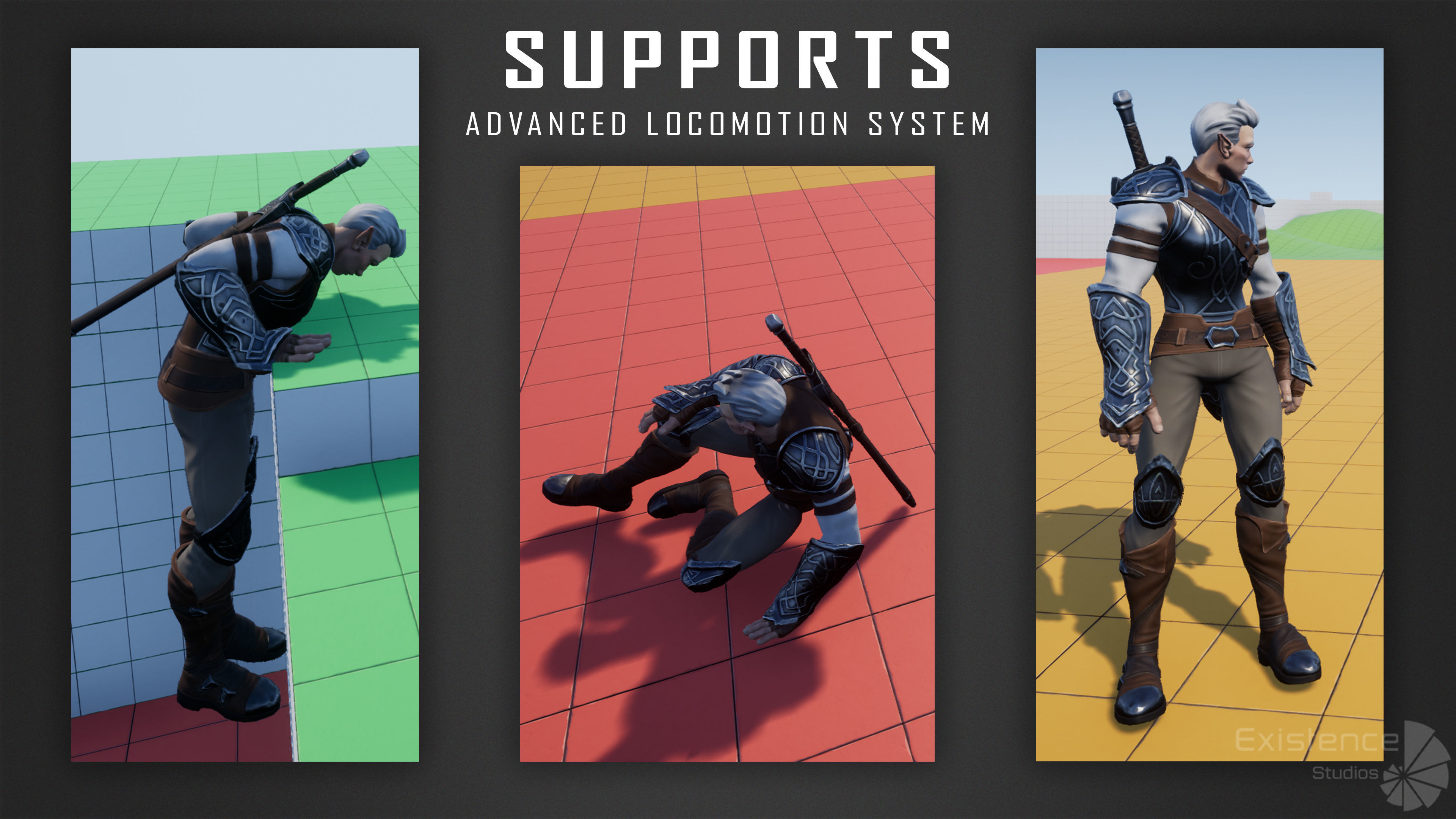 Elf Arden - Stylized Medieval Elven Warrior - RPG Hero - 56 Low-poly 3D model_8