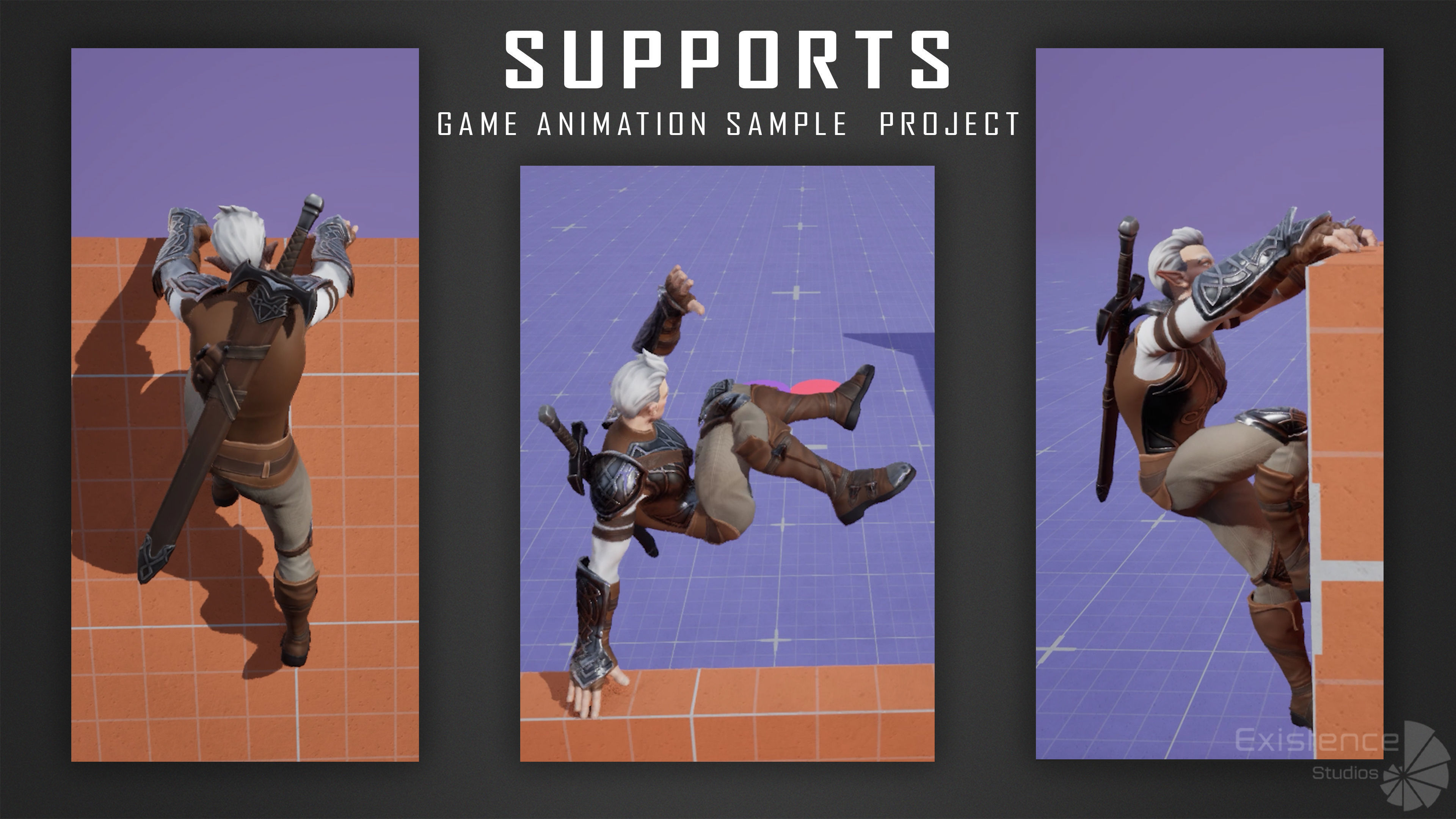 Elf Arden - Stylized Medieval Elven Warrior - RPG Hero - 56 Low-poly 3D model_7