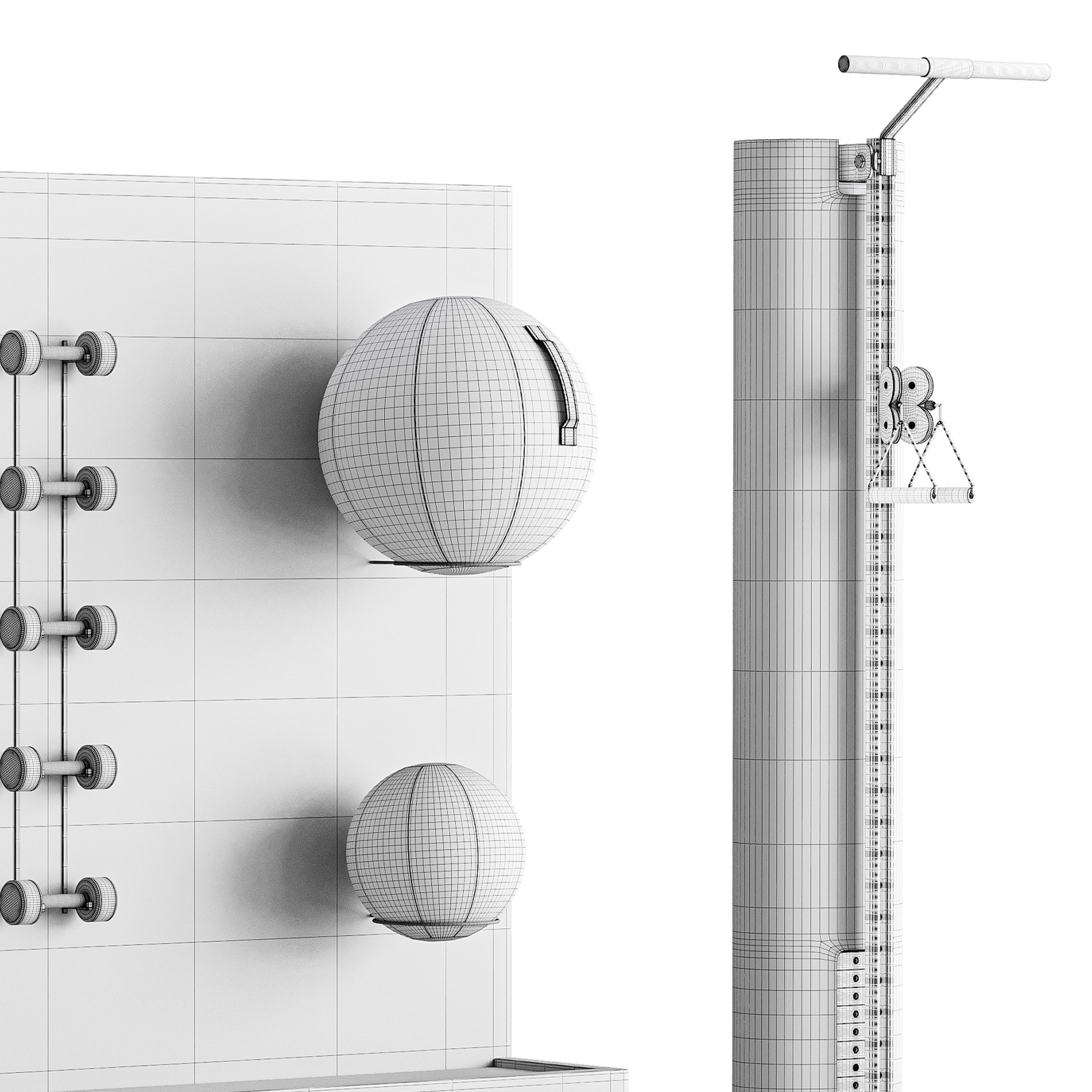 Gym equipment 01 3D model_14