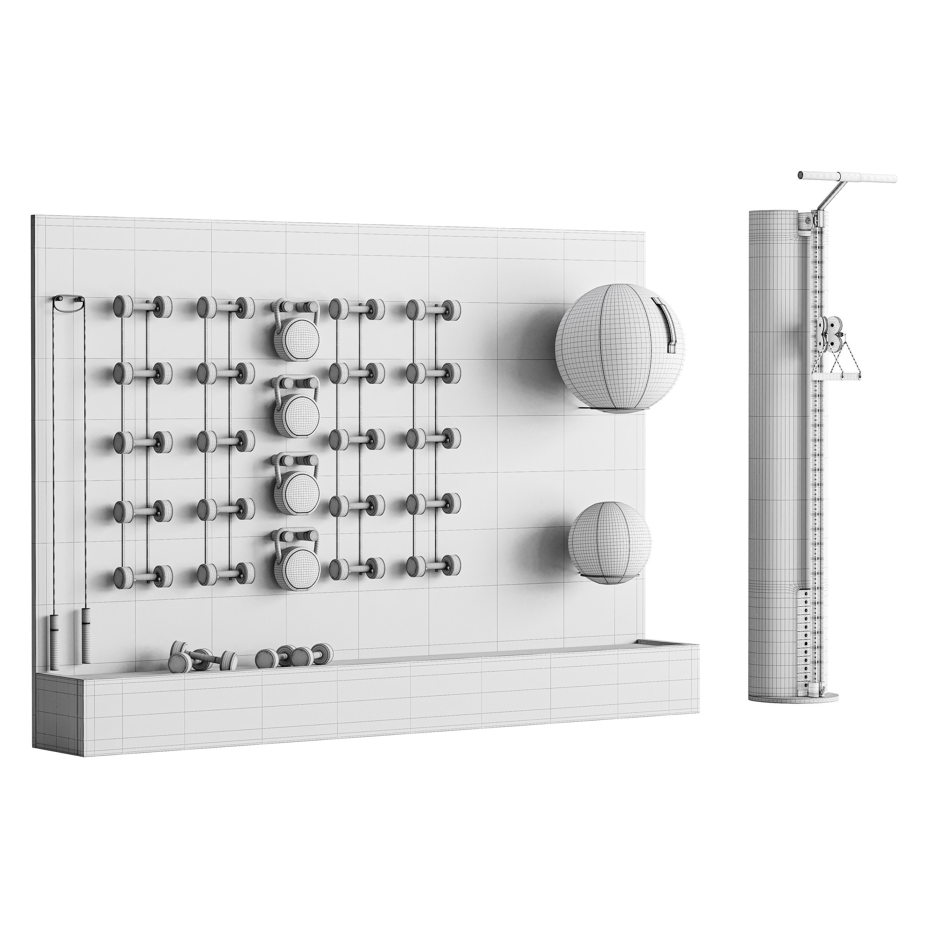 Gym equipment 01 3D model_13