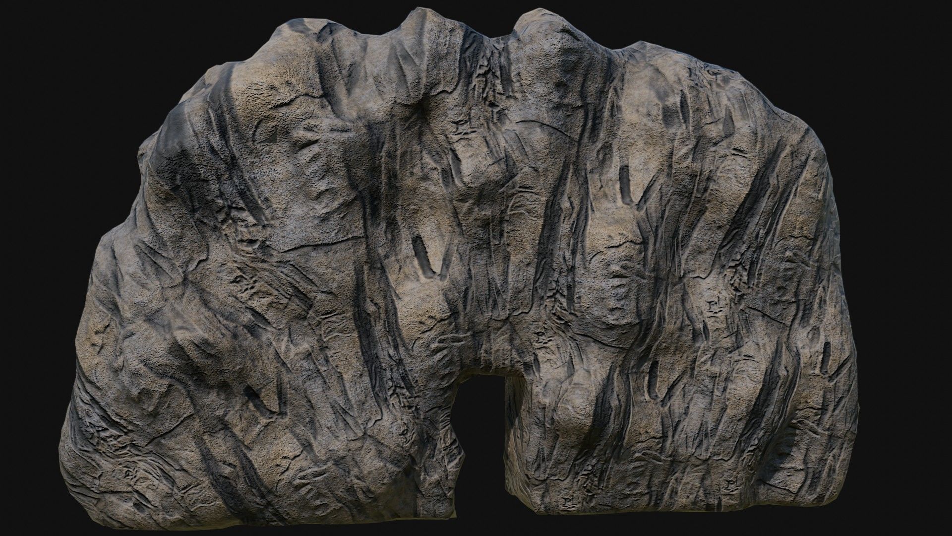 CAVE ENTRANCE GATE PORTAL DUNGEON ANCIENT TEMPLE COLLECTION Low-poly 3D model_2