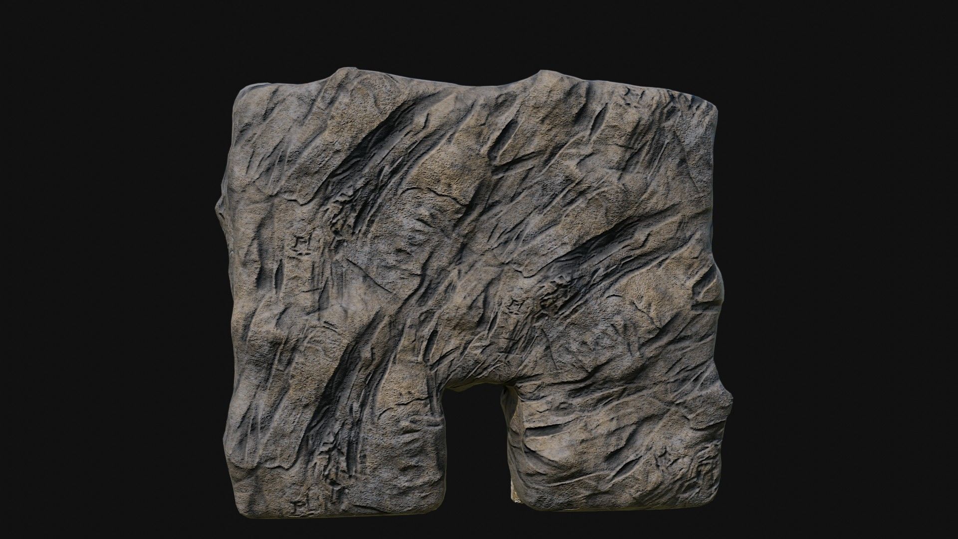 CAVE ENTRANCE GATE PORTAL DUNGEON ANCIENT TEMPLE COLLECTION Low-poly 3D model_38